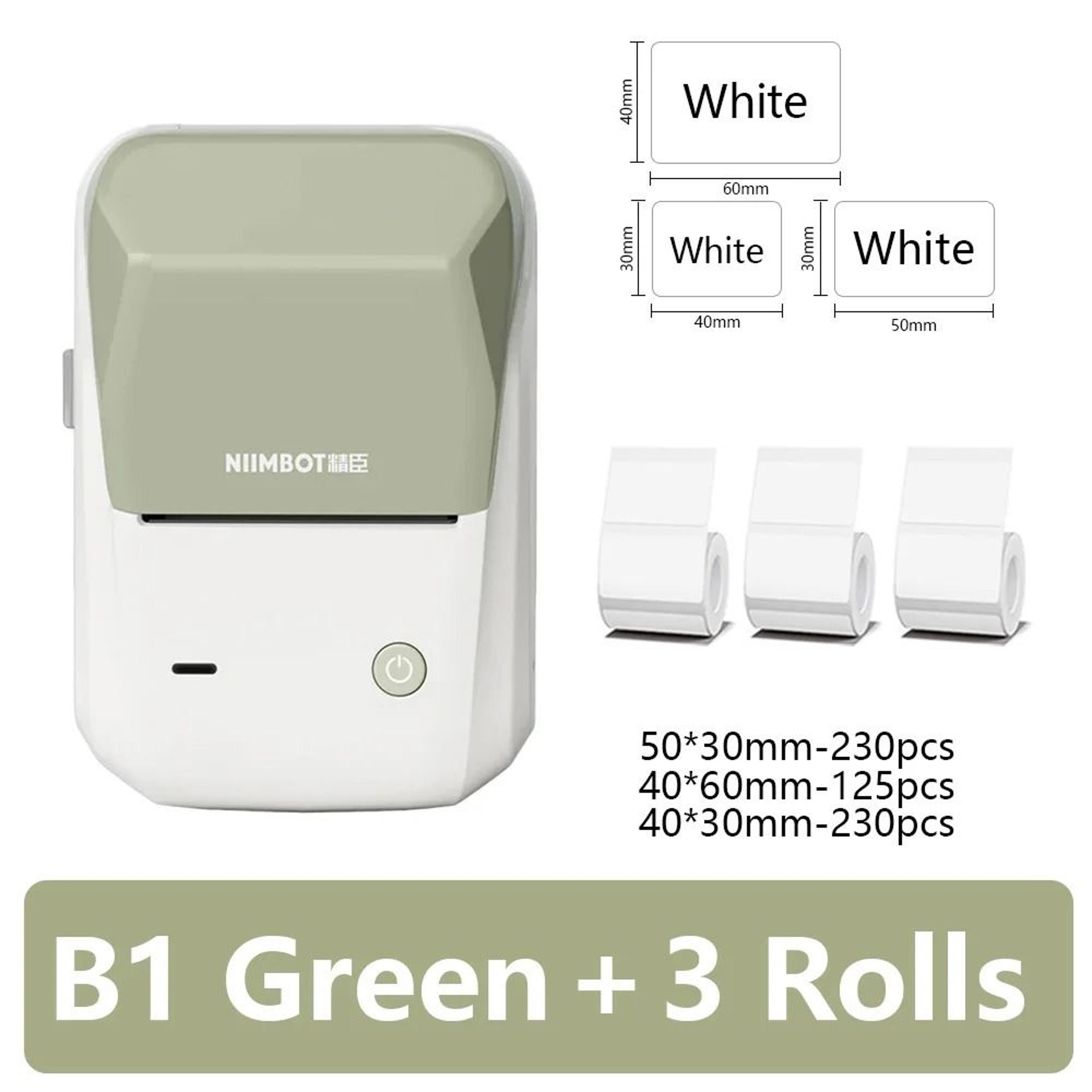 Niimbot B1 Mini Portable Thermal Label Printer Bluetooth SelfAdhesive Sticker Maker Pocket Labeling 9