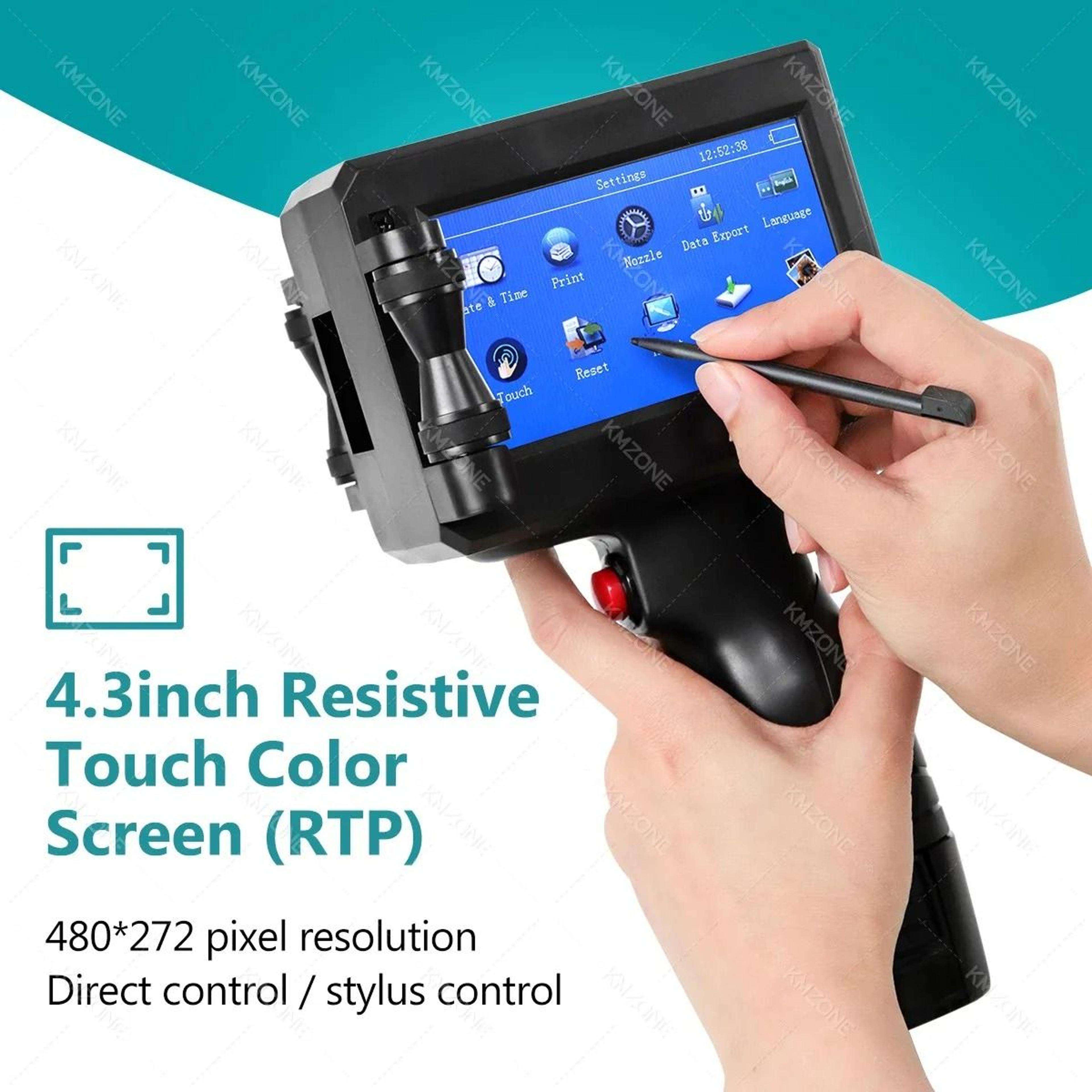 INKP195 254mm Large Character Handheld Inkjet Printer Gun Portable Coder For Metal Expiry Dates Bar 2