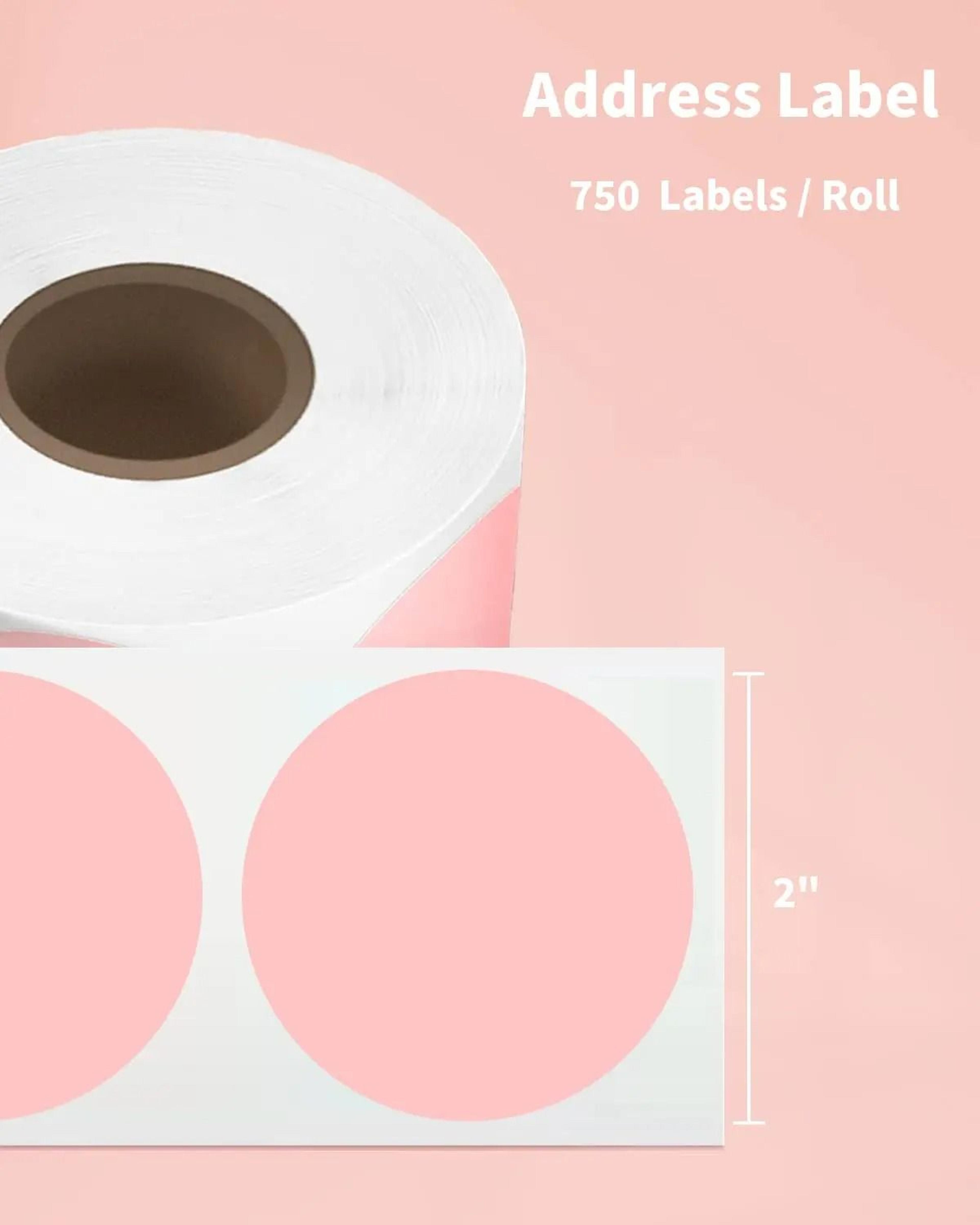Phomemo PM241 Thermal Labels Round Square Rainbow Sticker Paper For DIY Logo Design  Address Tags 1