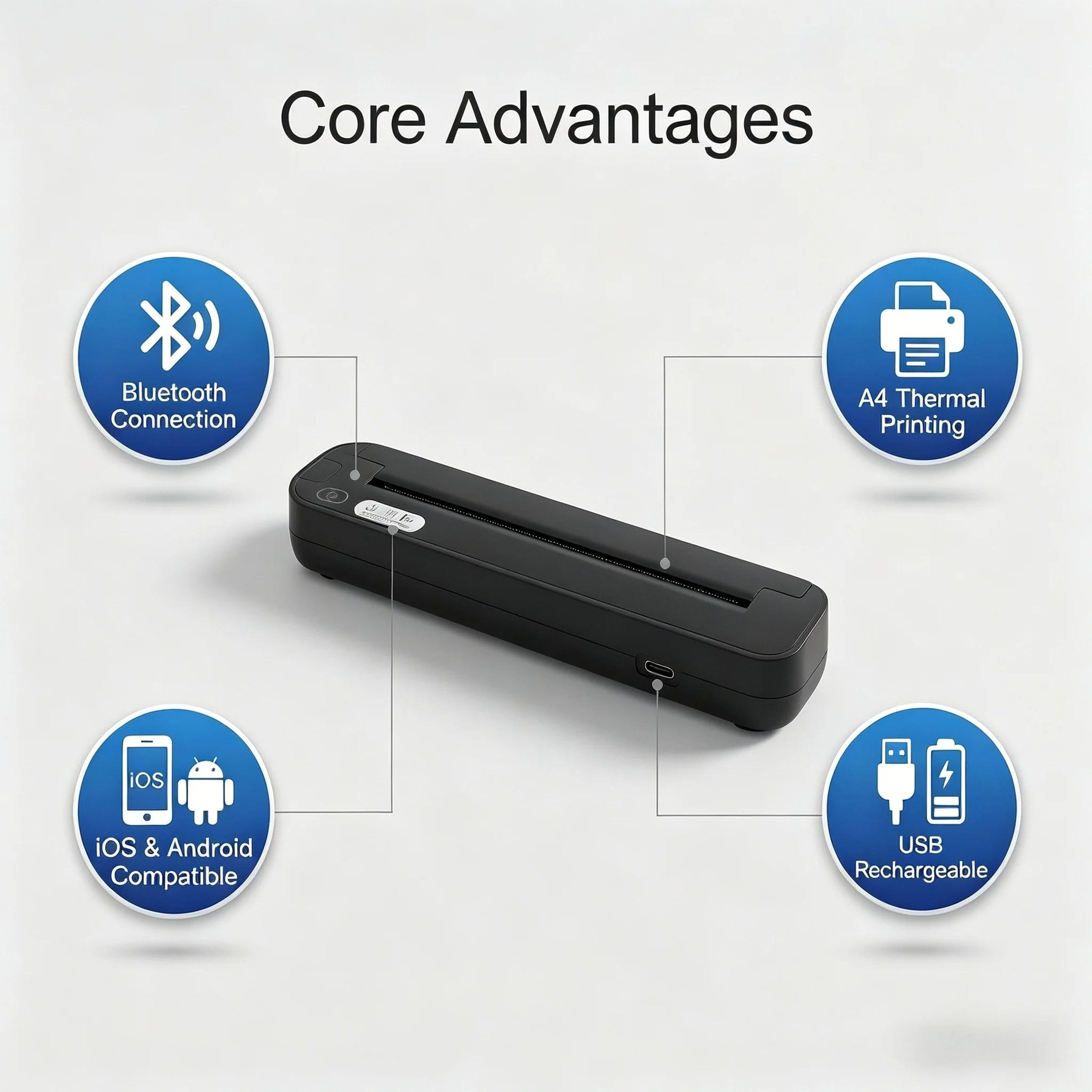 Wireless Bluetooth Thermal Tattoo Stencil Printer 455g Portable Transfer Machine With 15 Transfer P 2