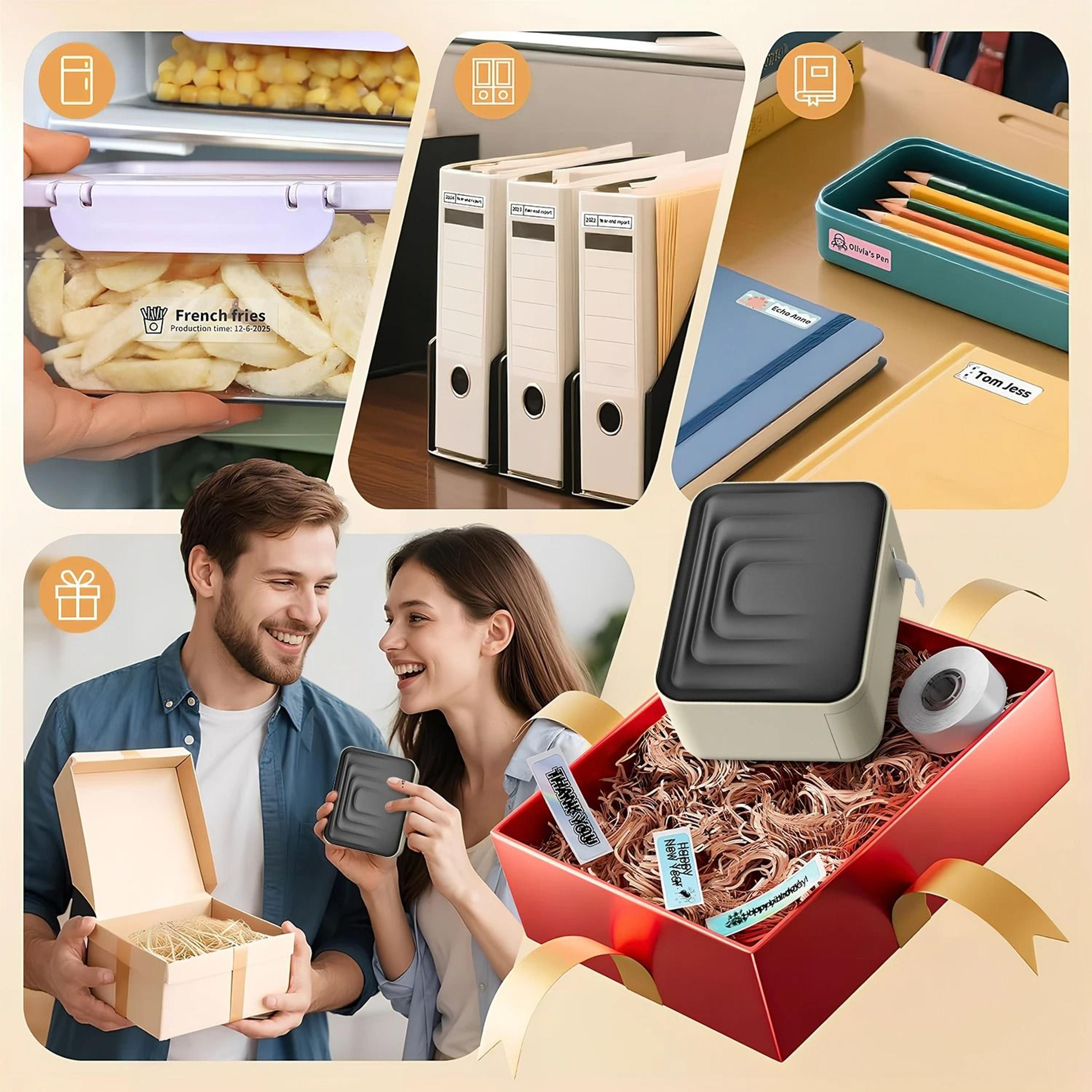 Marklife M1 Mini Portable Bluetooth Thermal Label Printer Inkless Sticker Maker For Office Kitchen  5
