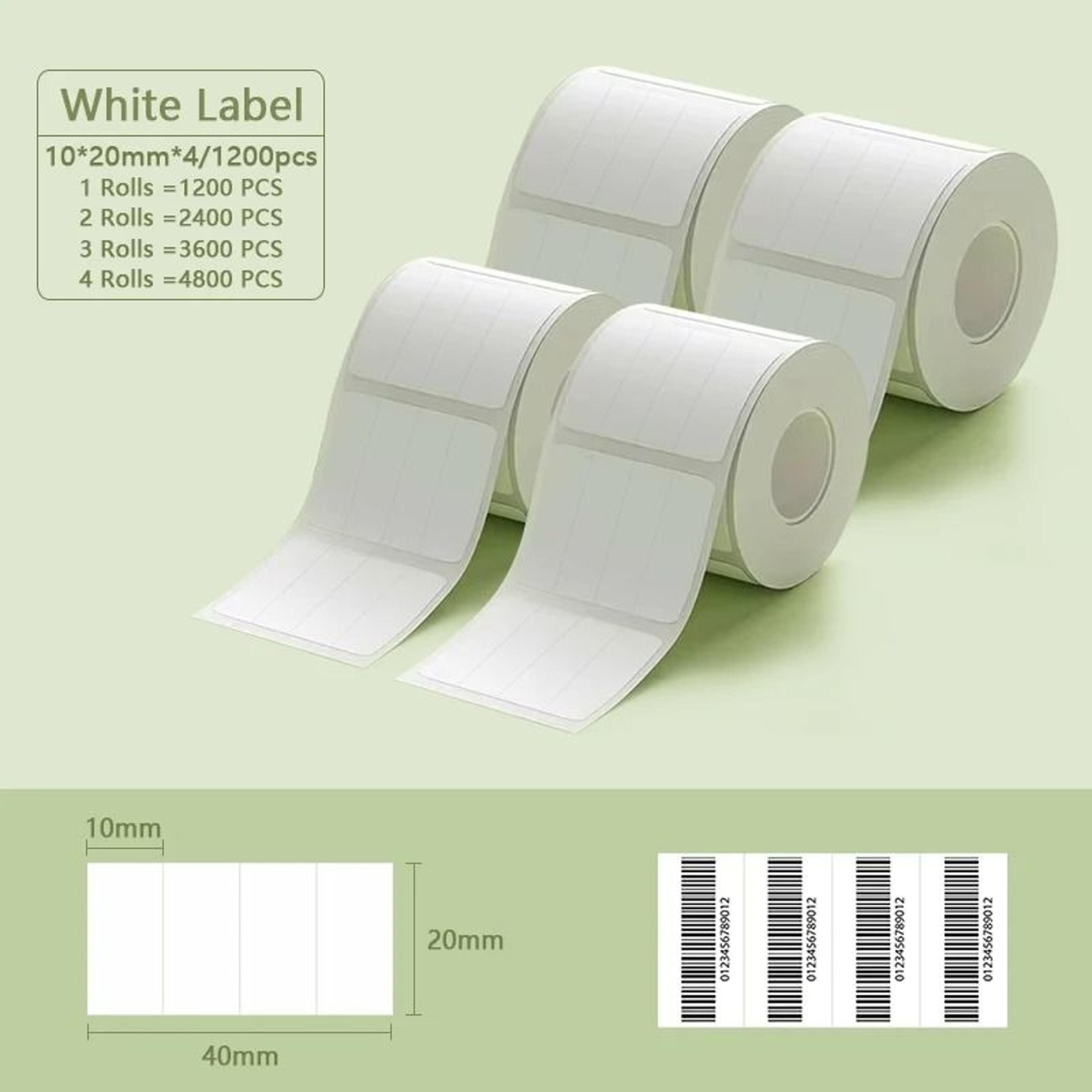 Official Niimbot B1  B21 Waterproof White Thermal Label Paper Rolls Pack 2345 Rolls 12