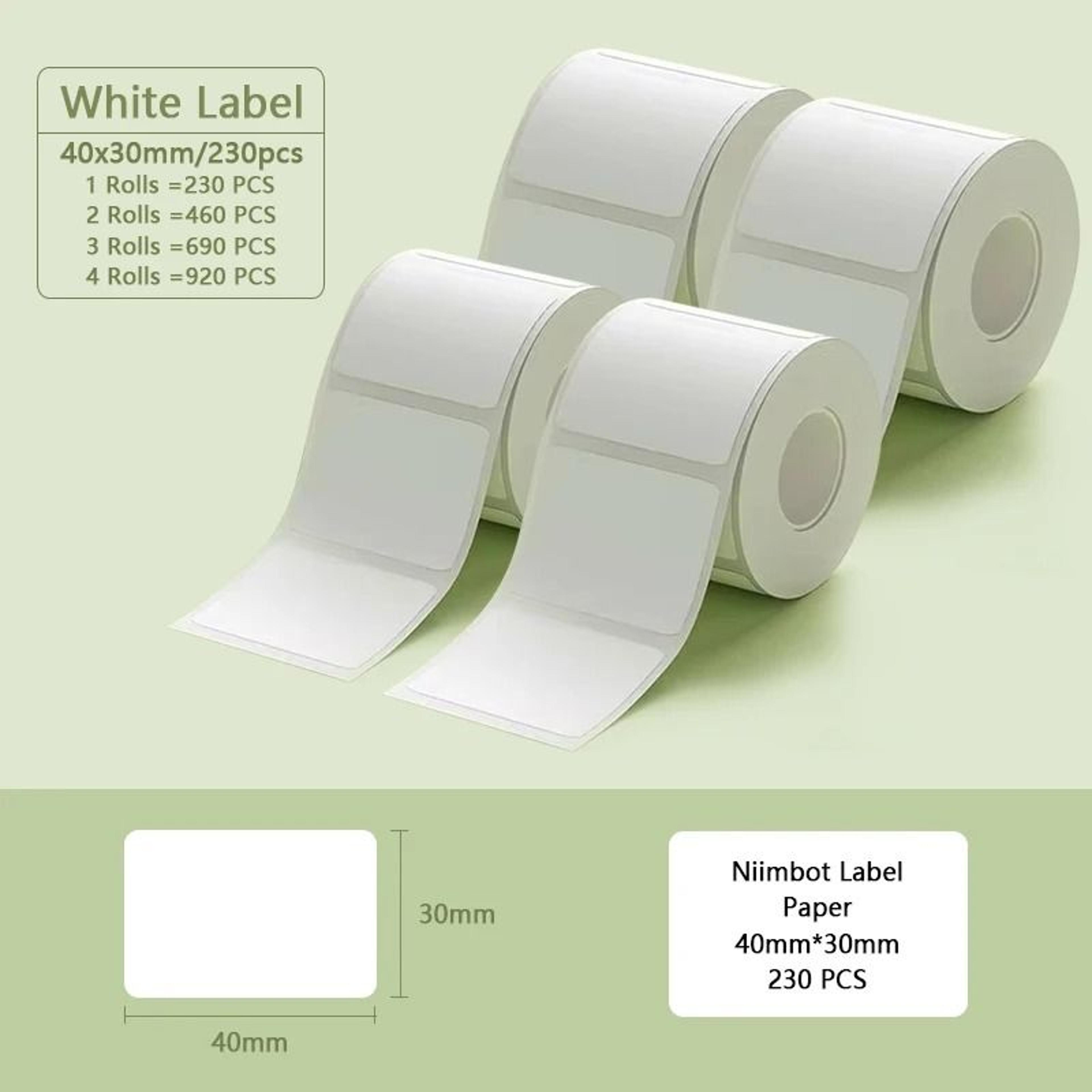 Official Niimbot B1  B21 Waterproof White Thermal Label Paper Rolls Pack 2345 Rolls 13