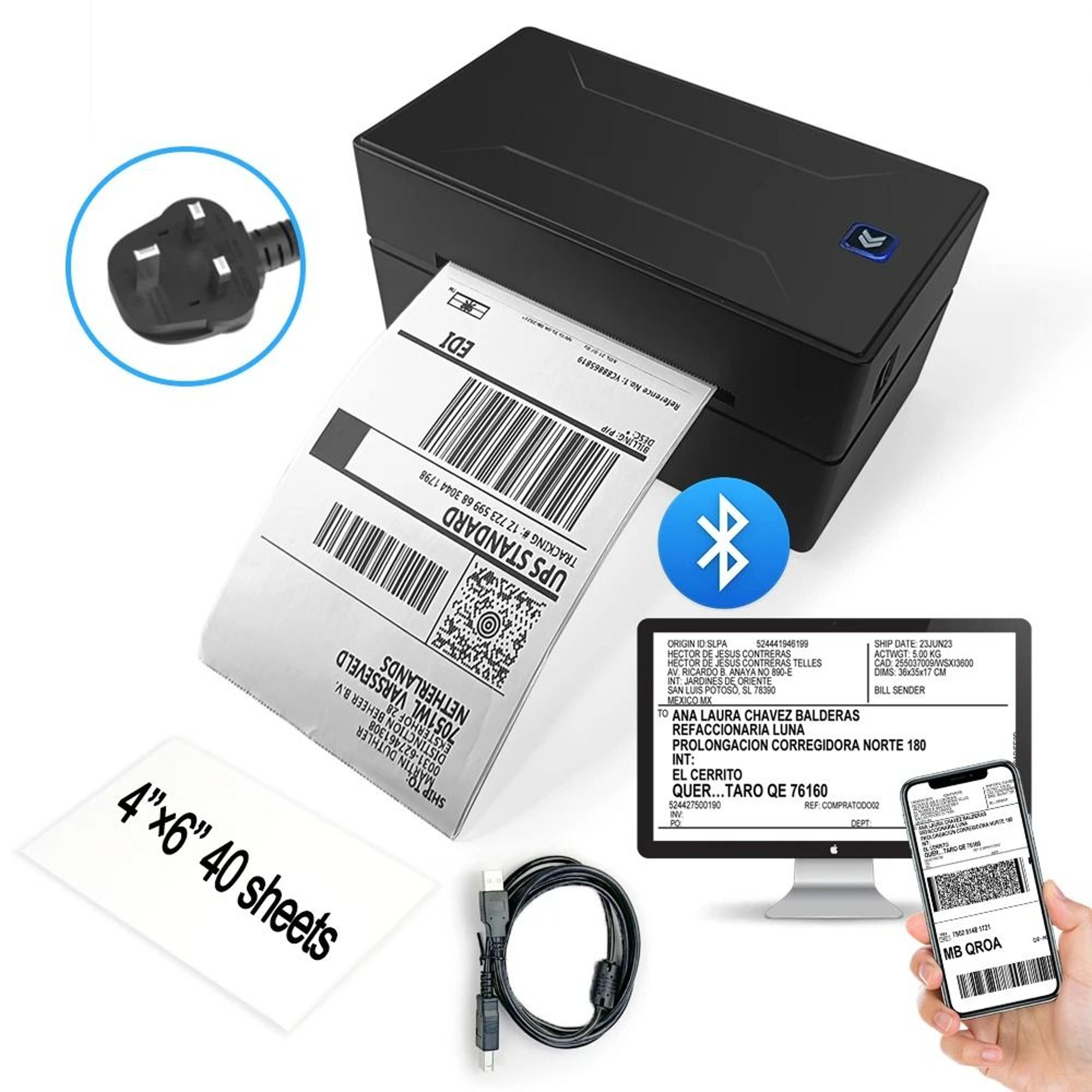 Marklife D100 Portable Bluetooth Thermal Label Printer Inkless Maker For Android IOS  Windows 10