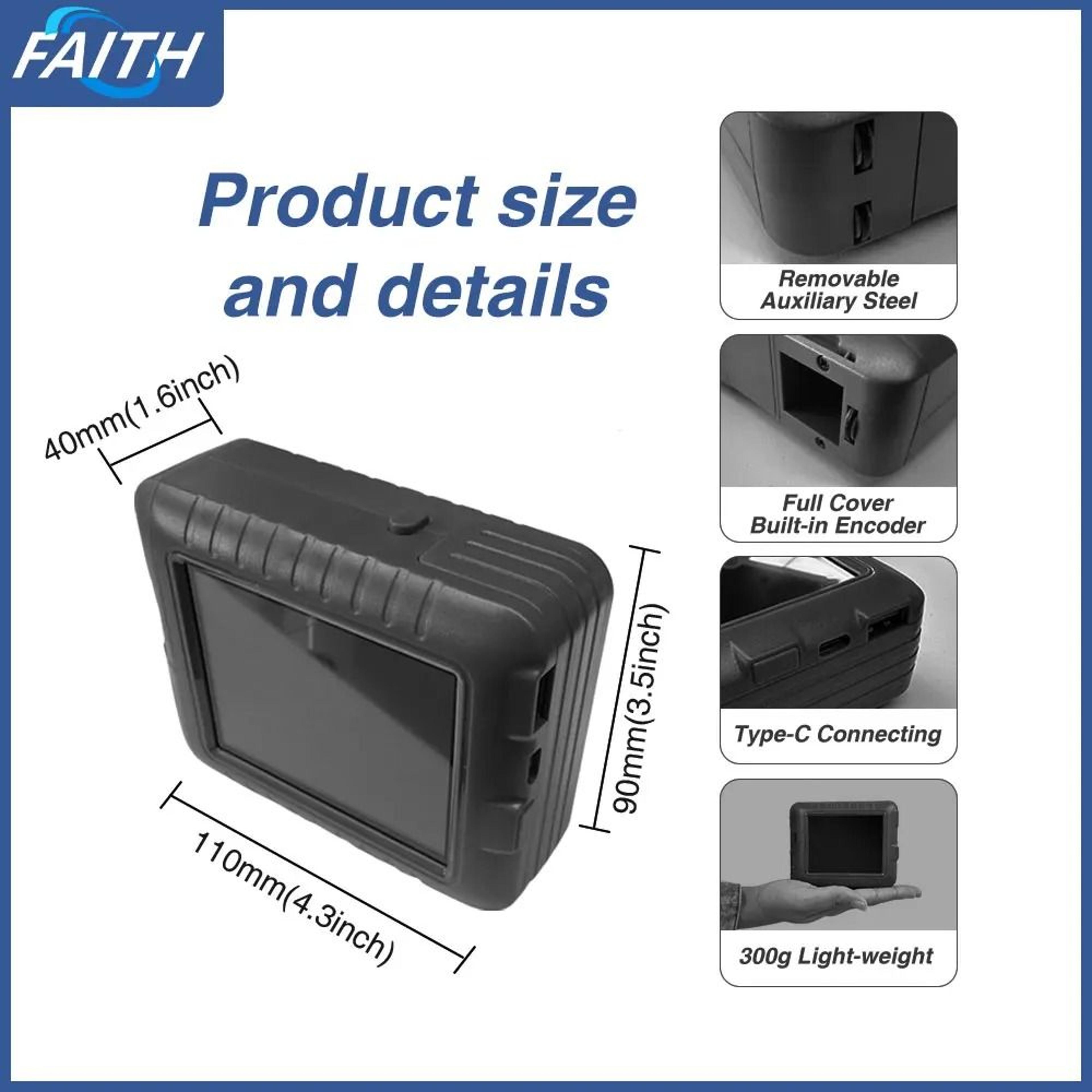 Faith KD360M Portable Mini Thermal Printer Variable Dynamic Database Shipping Label Machine Barcode 2