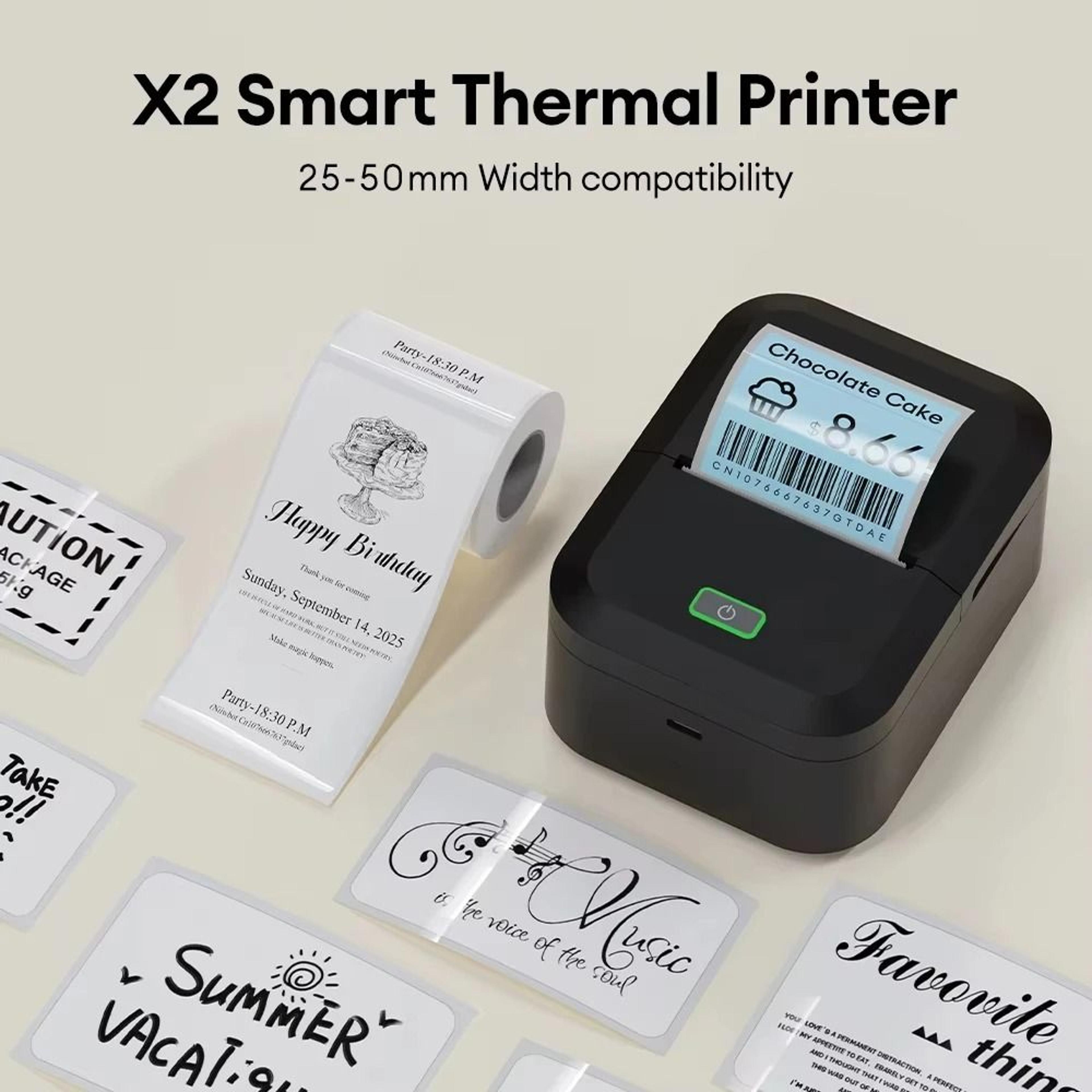 Marklife X2 Thermal Label Printer Wireless Pocket Sticker Maker Machine Compatible With Mobile Phon 5