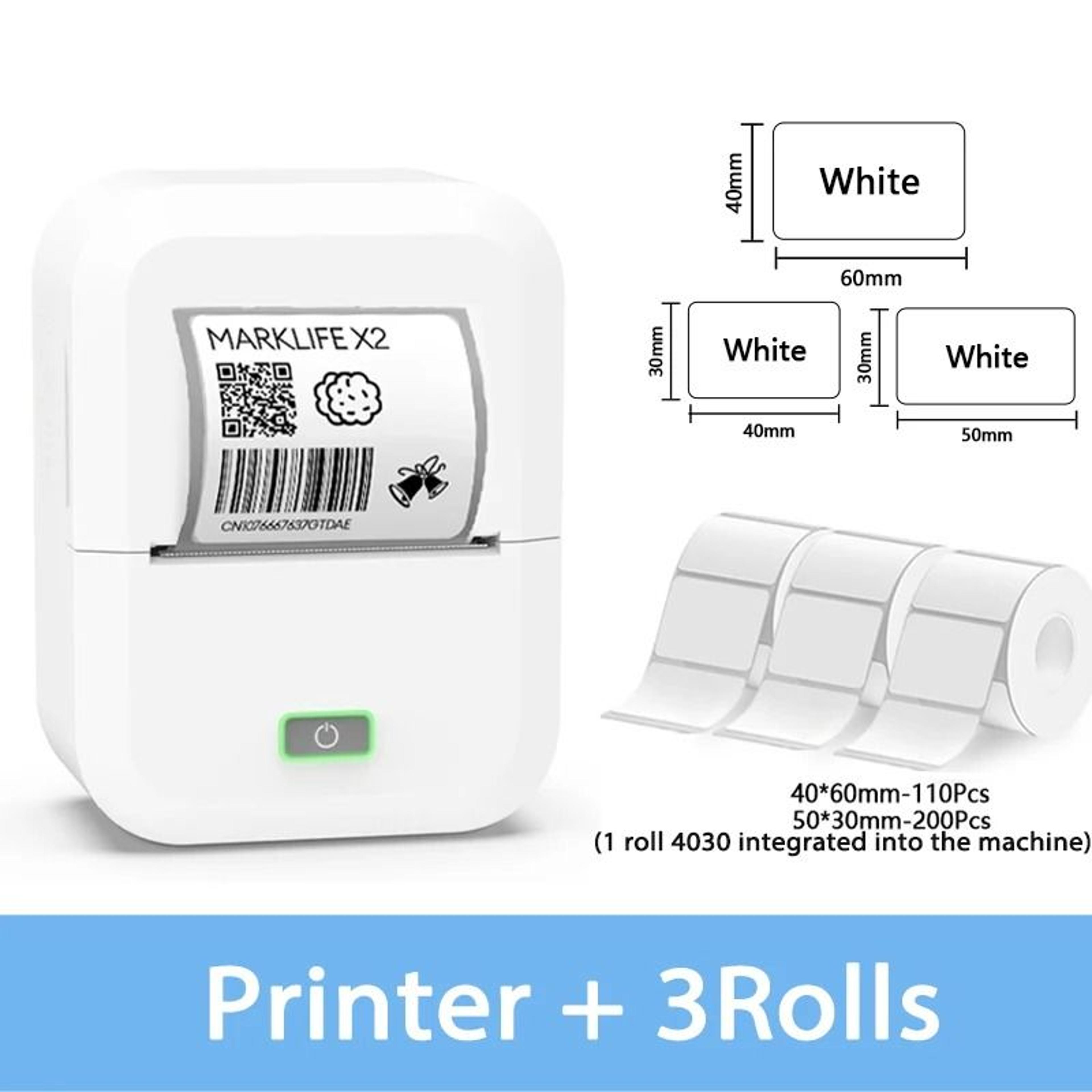 Marklife X2 Thermal Label Printer Wireless Pocket Sticker Maker Machine Compatible With Mobile Phon 9
