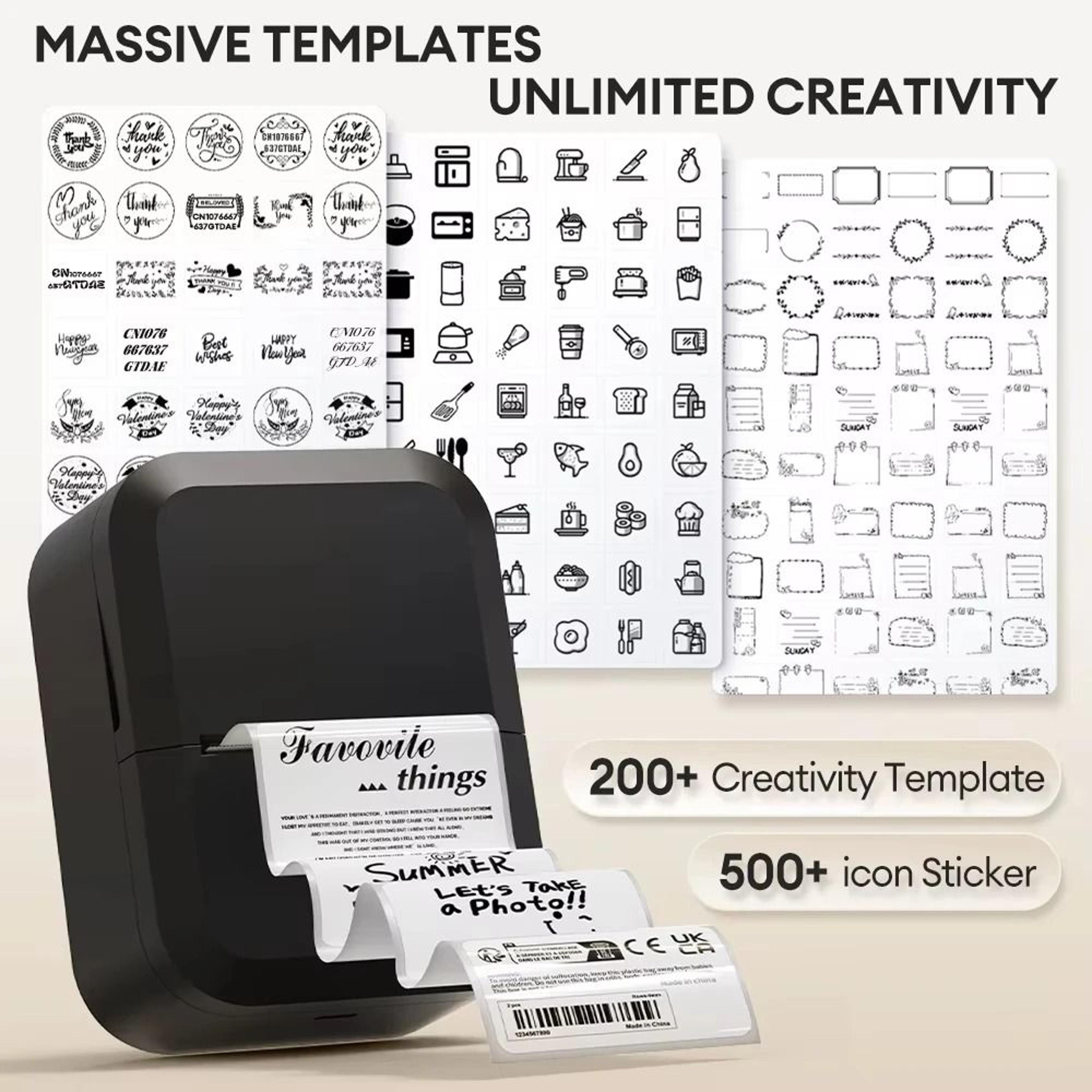 Marklife X2 Thermal Label Printer Wireless Pocket Sticker Maker Machine Compatible With Mobile Phon 4