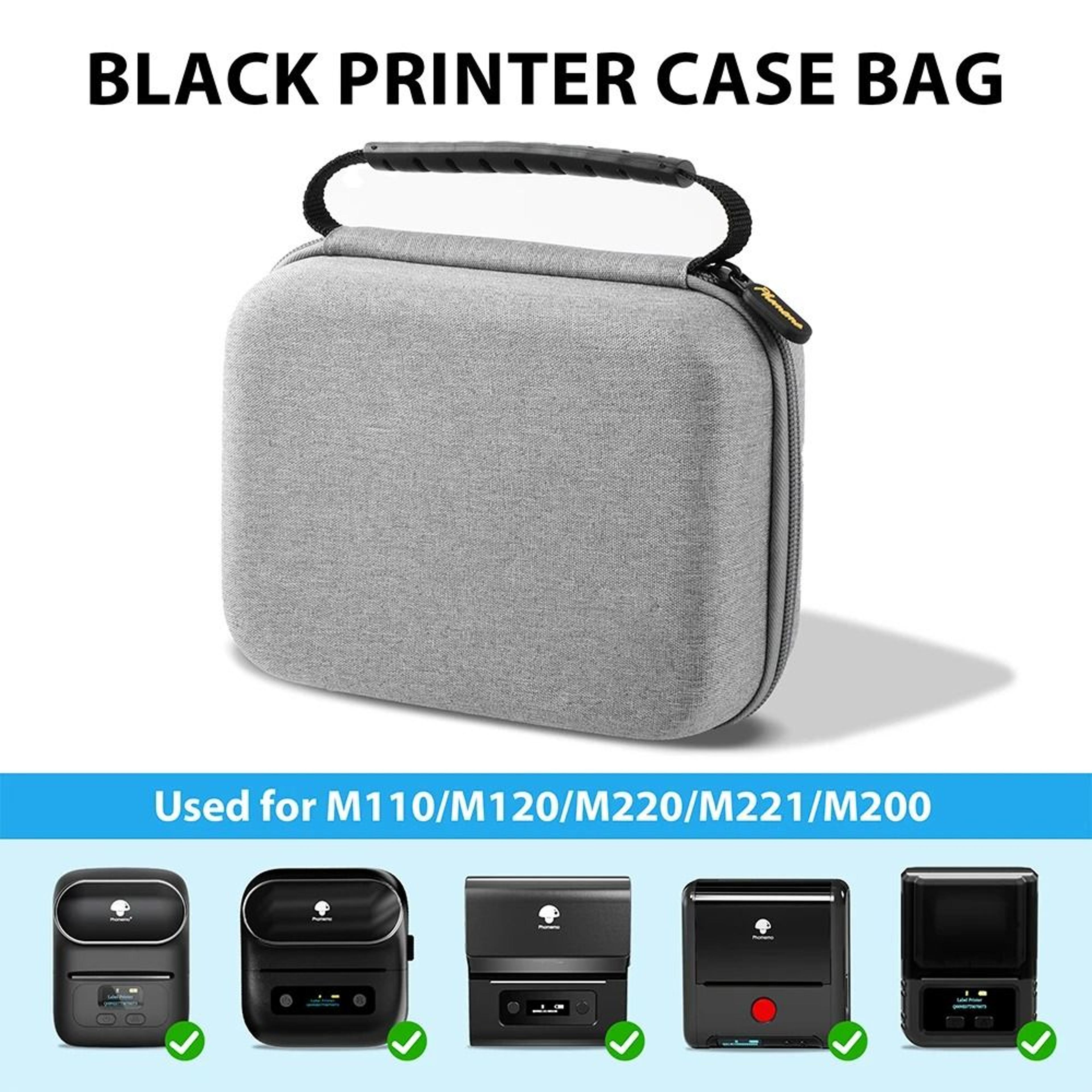protective travel storage case for phomemo m220 m110 m221 & niimbot b1 b21 label printers