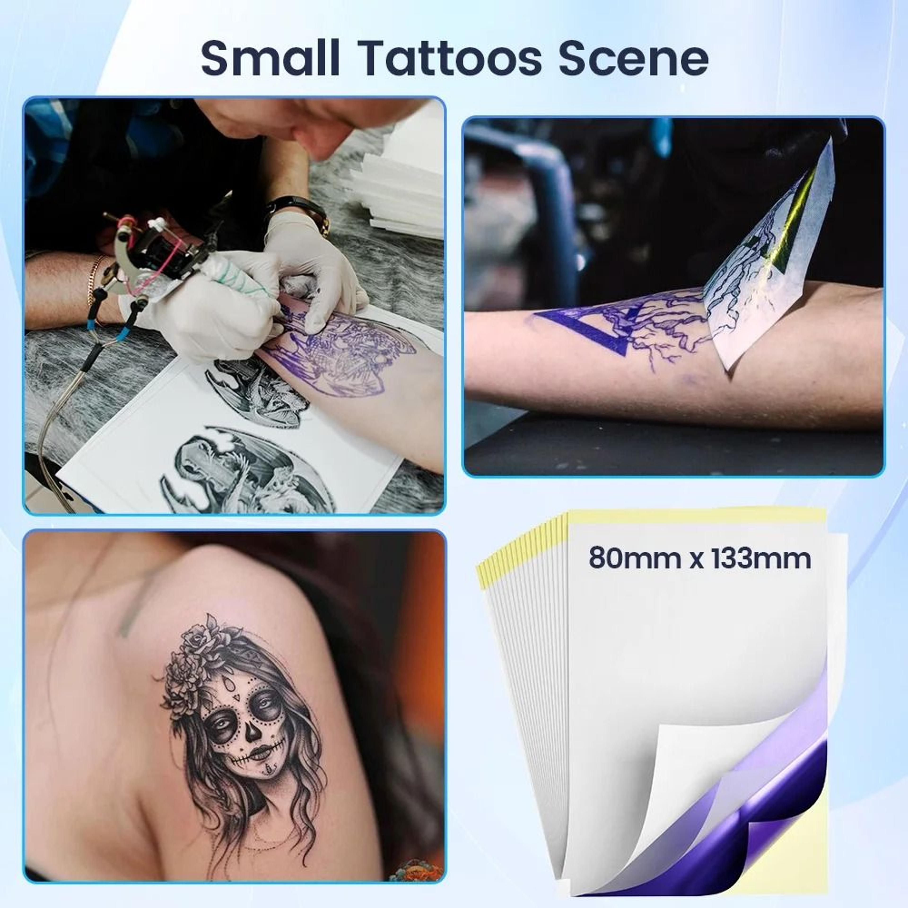 80x133mm Tattoo Stencil Transfer Paper Labels Pack For TP31 Thermal Printer 5