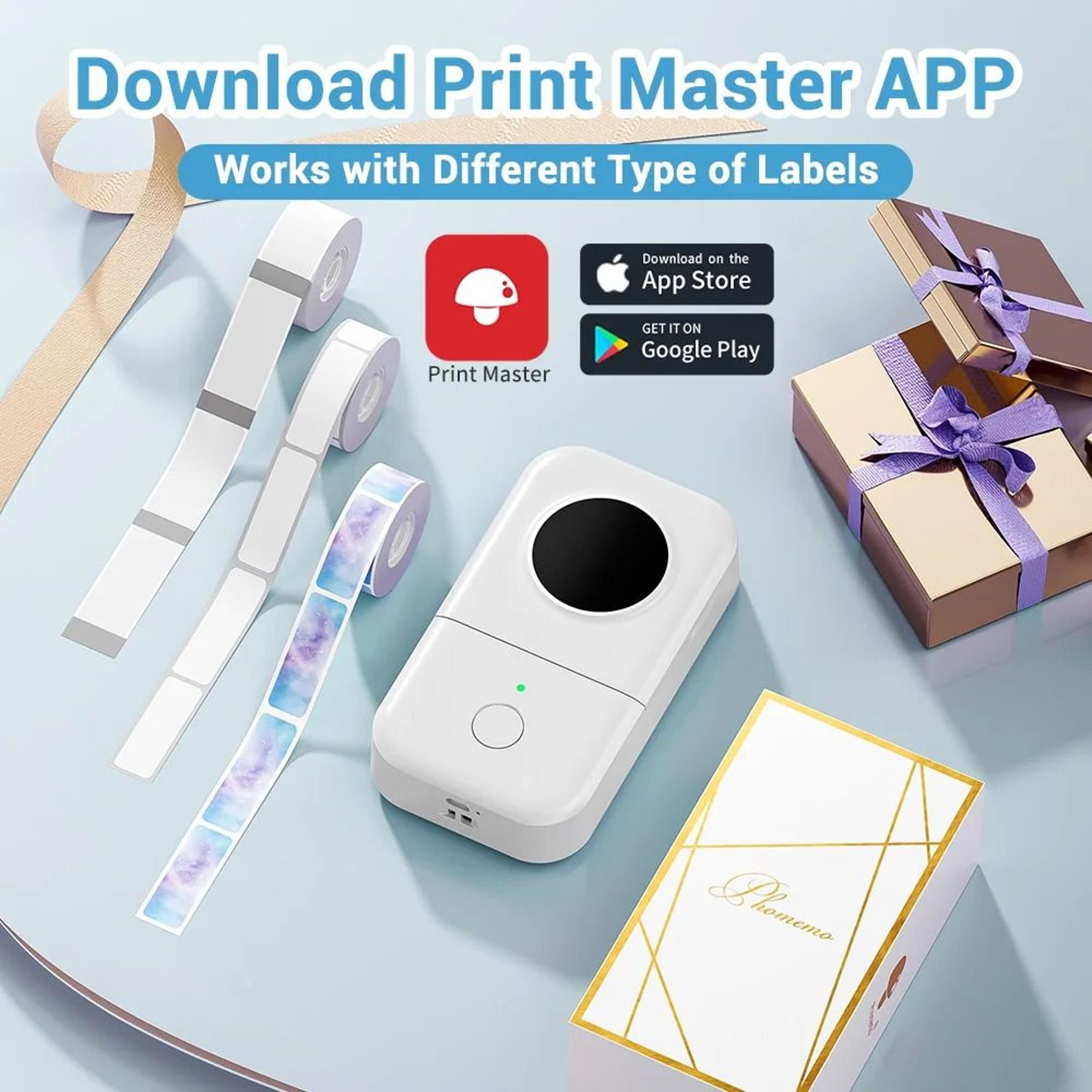 Phomemo D30 Portable Bluetooth Mini Label Printer Machine For Home Office  School 4