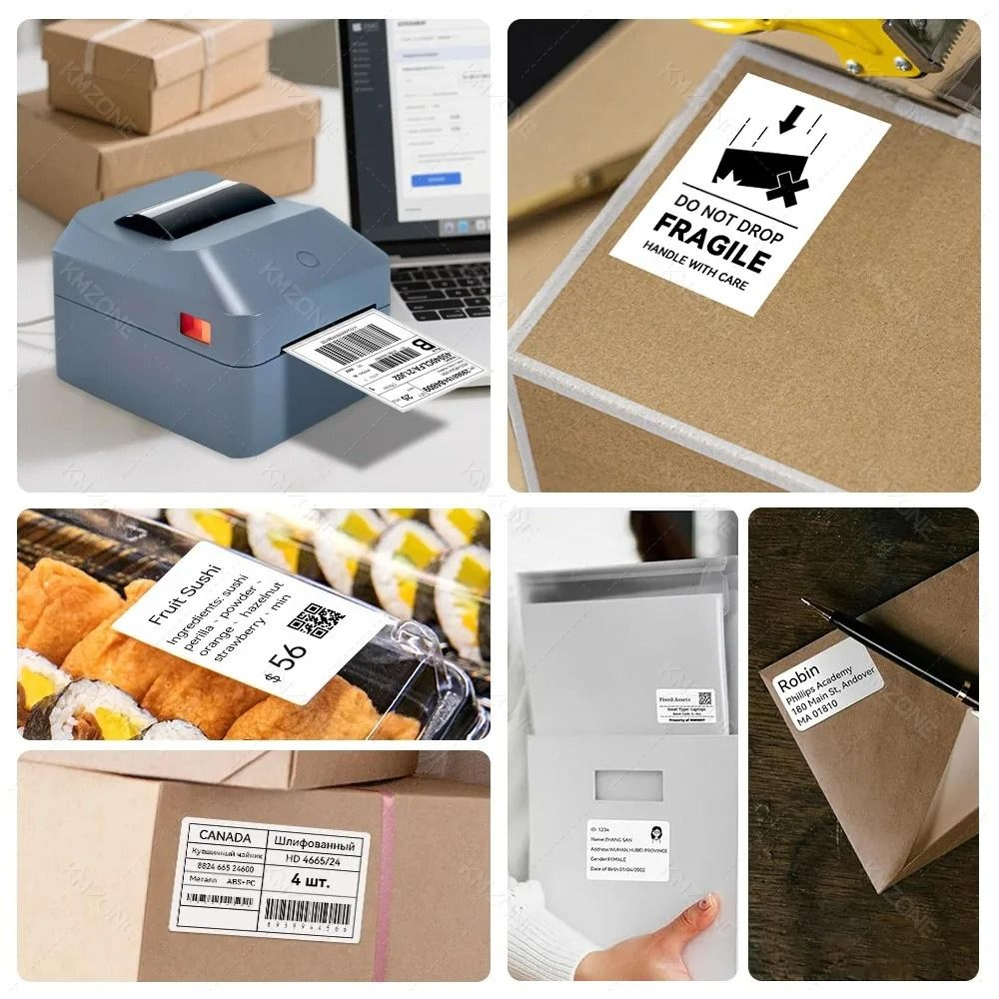 4Inch Desktop Thermal Shipping Label  Waybill Printer For DHL FedEx  Express 5