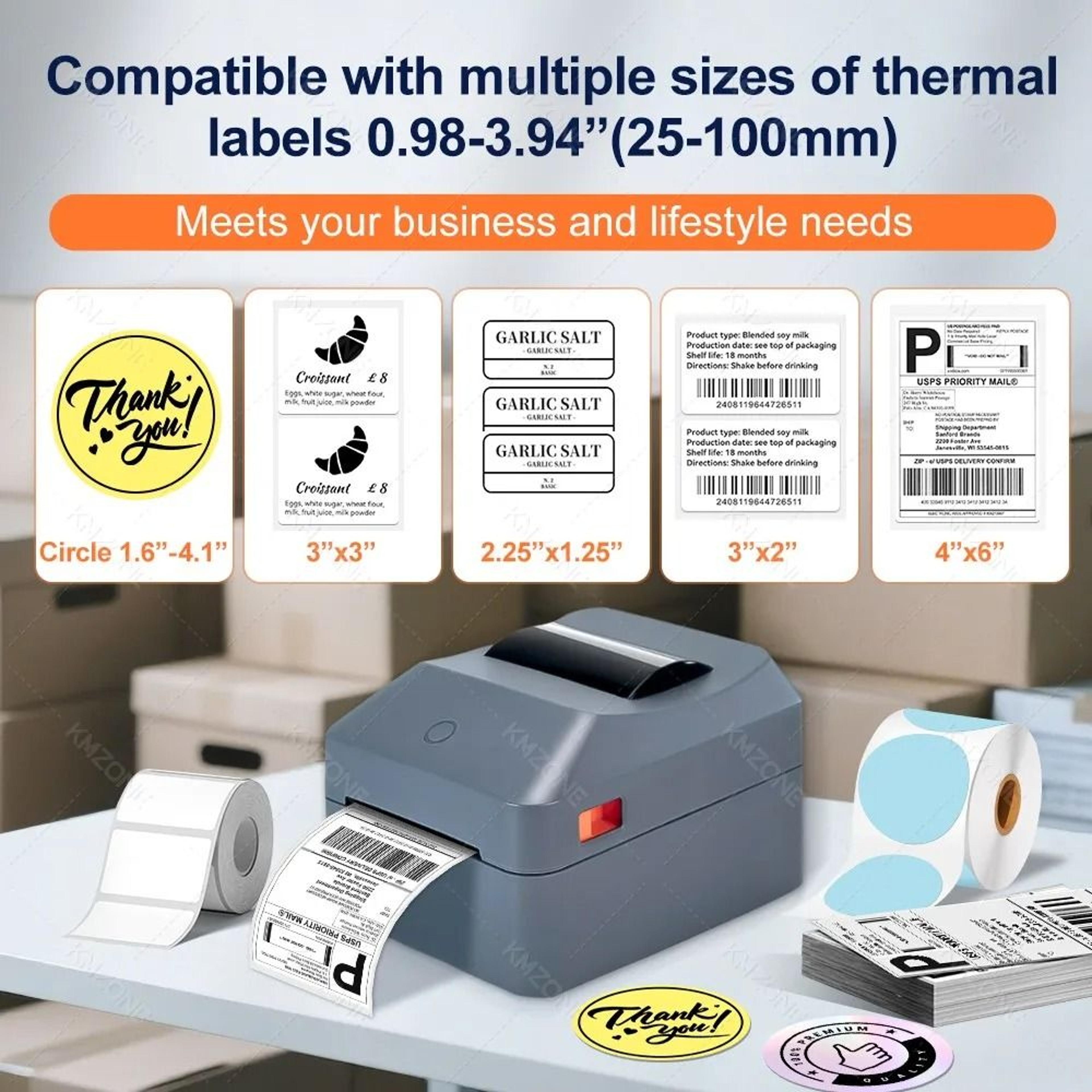 4Inch Desktop Thermal Shipping Label  Waybill Printer For DHL FedEx  Express 3