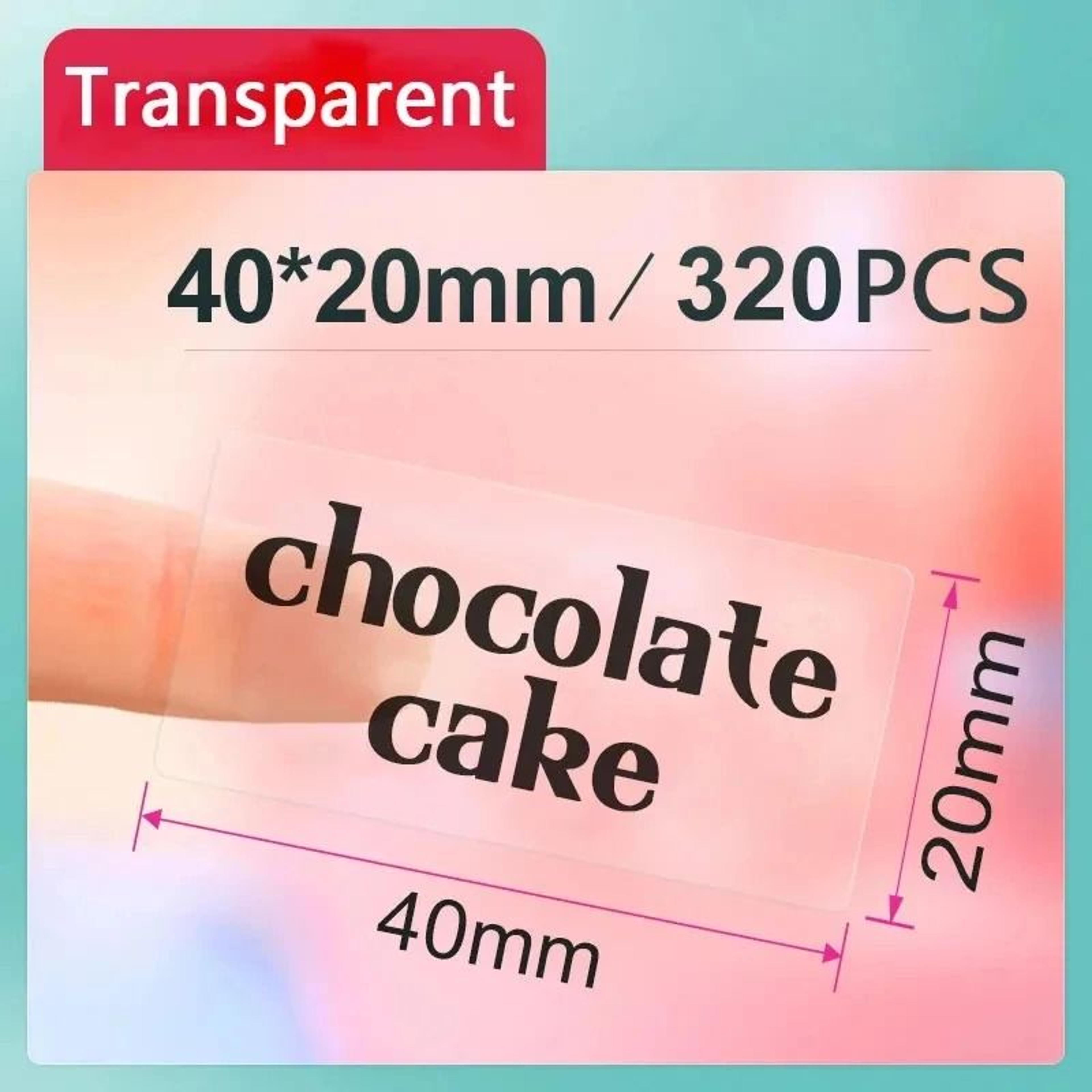 Niimbot Transparent Thermal Label Stickers Waterproof Roll For B1  B21 Printer 9