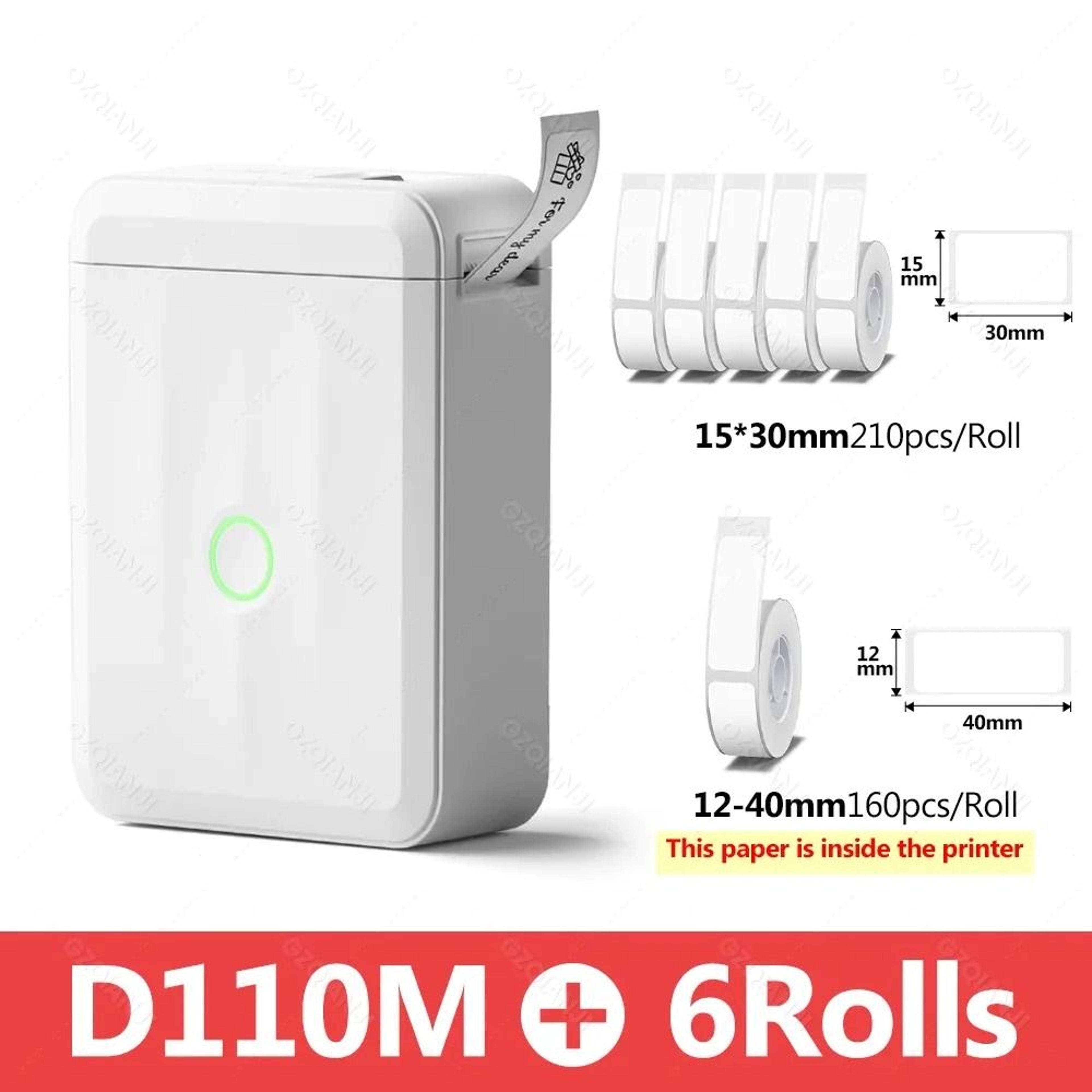 Niimbot D110 Smart Portable Label Printer Mini Pocket Bluetooth Thermal Sticker Maker 10