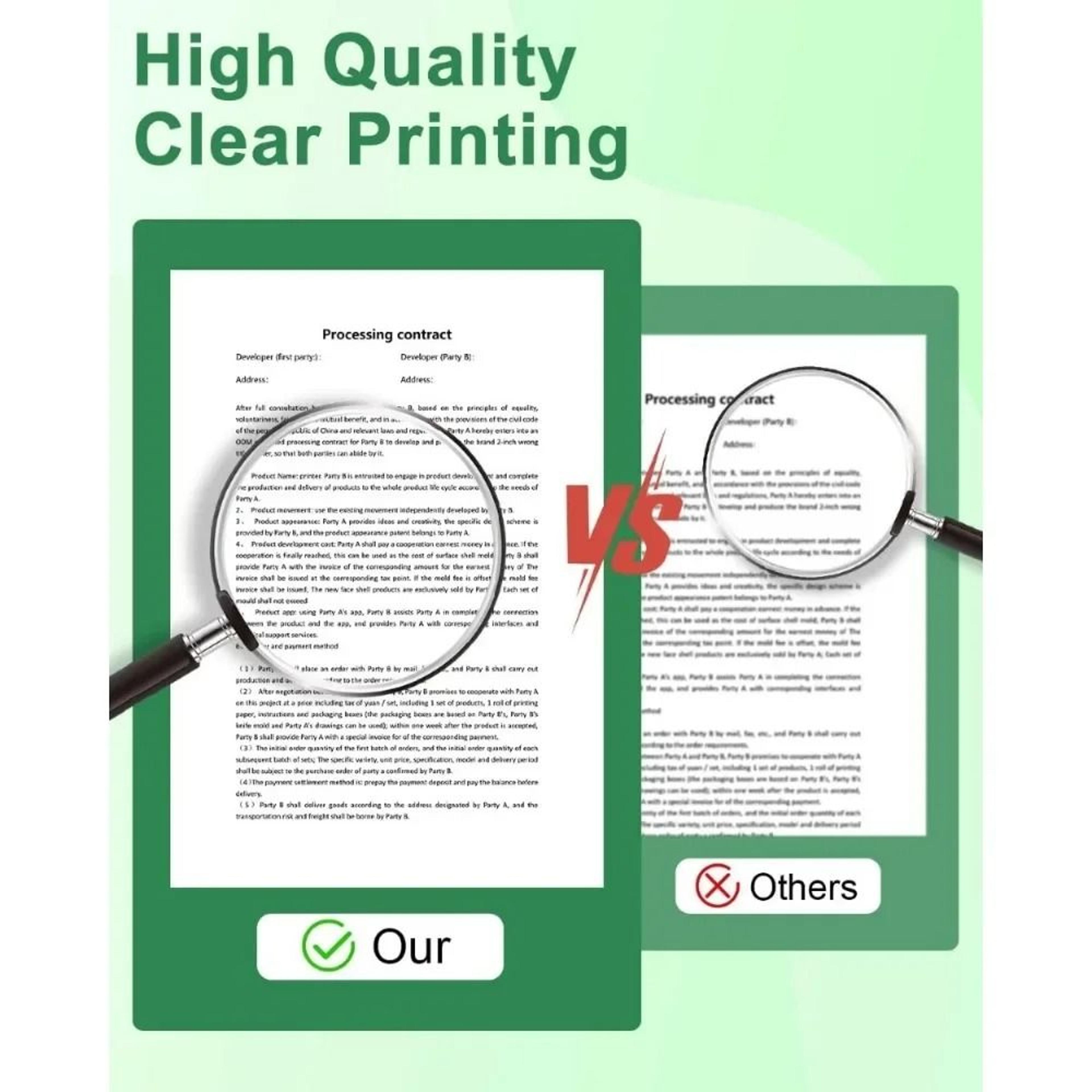 A4 Thermal Paper Rolls 210mm Continuous White Print Paper Compatible With M832 Portable Printer 3