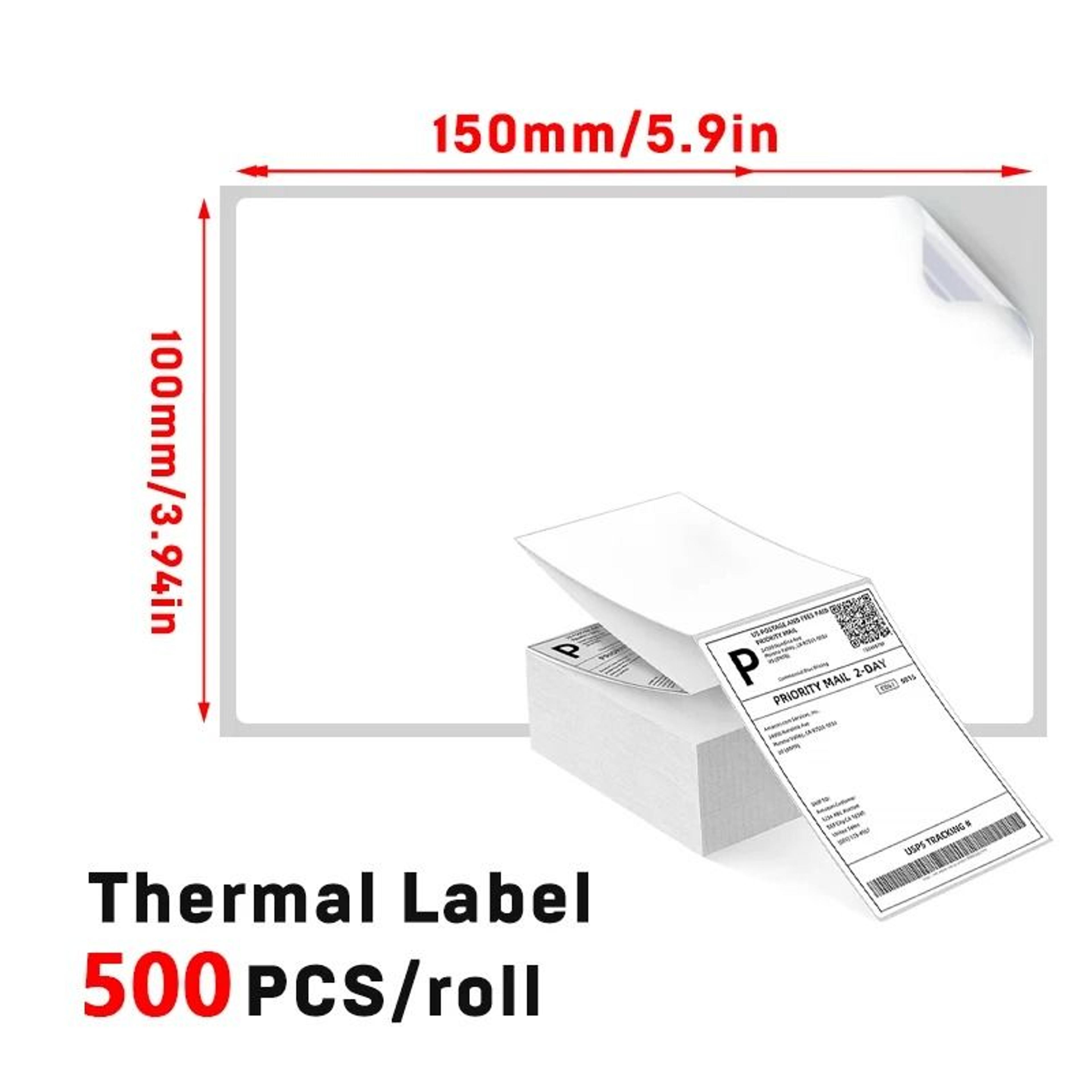 4x6 Thermal Shipping Labels SelfAdhesive Fanfold Sticker Paper For Barcode  Courier Mailing 7