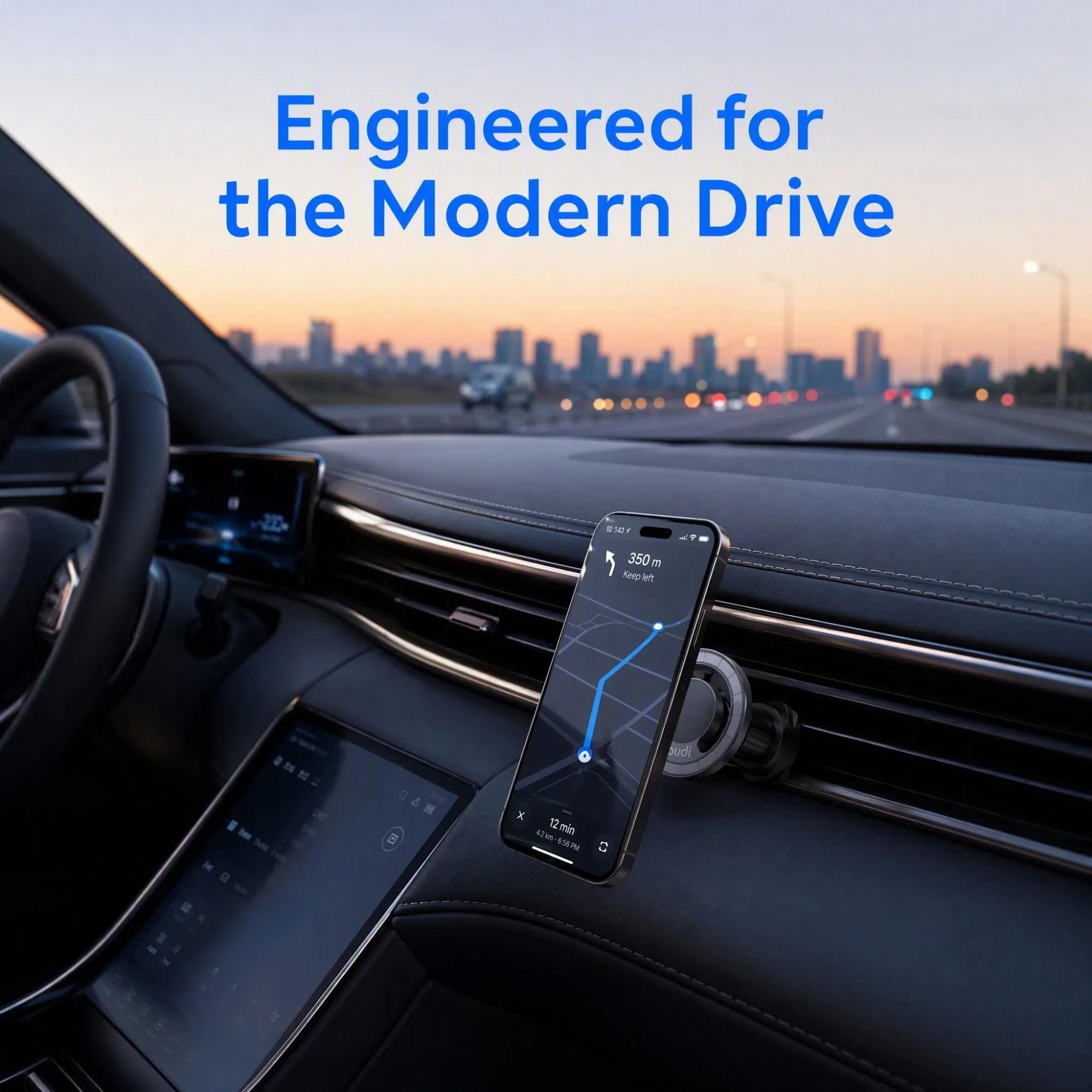 2in1 Magnetic Air Vent Car Phone Mount  360 Rotatable MagSafe Hook Stand 3