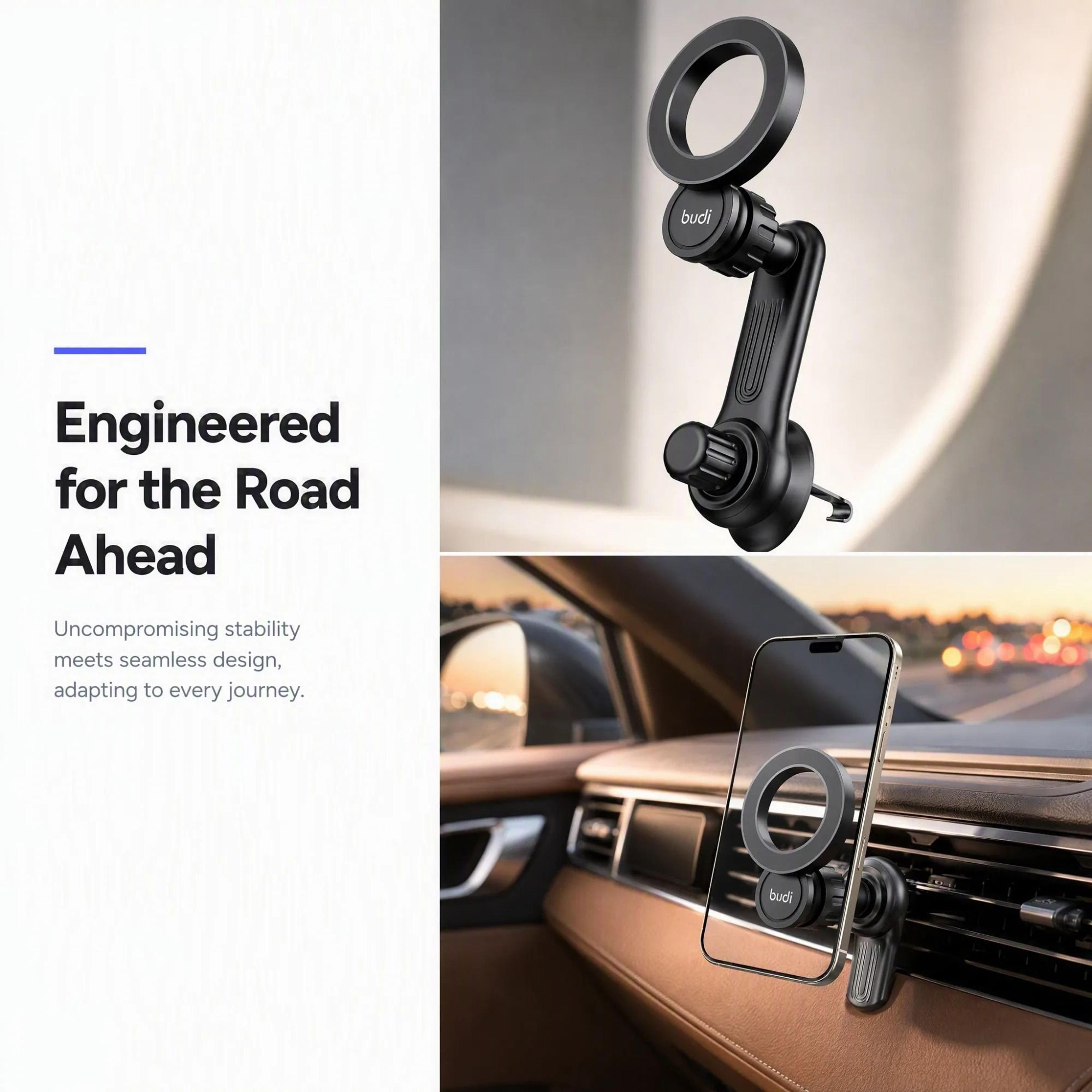 Magnetic Air Vent Car Phone Mount  360 Rotatable Hook Holder With 36 Magnets 3