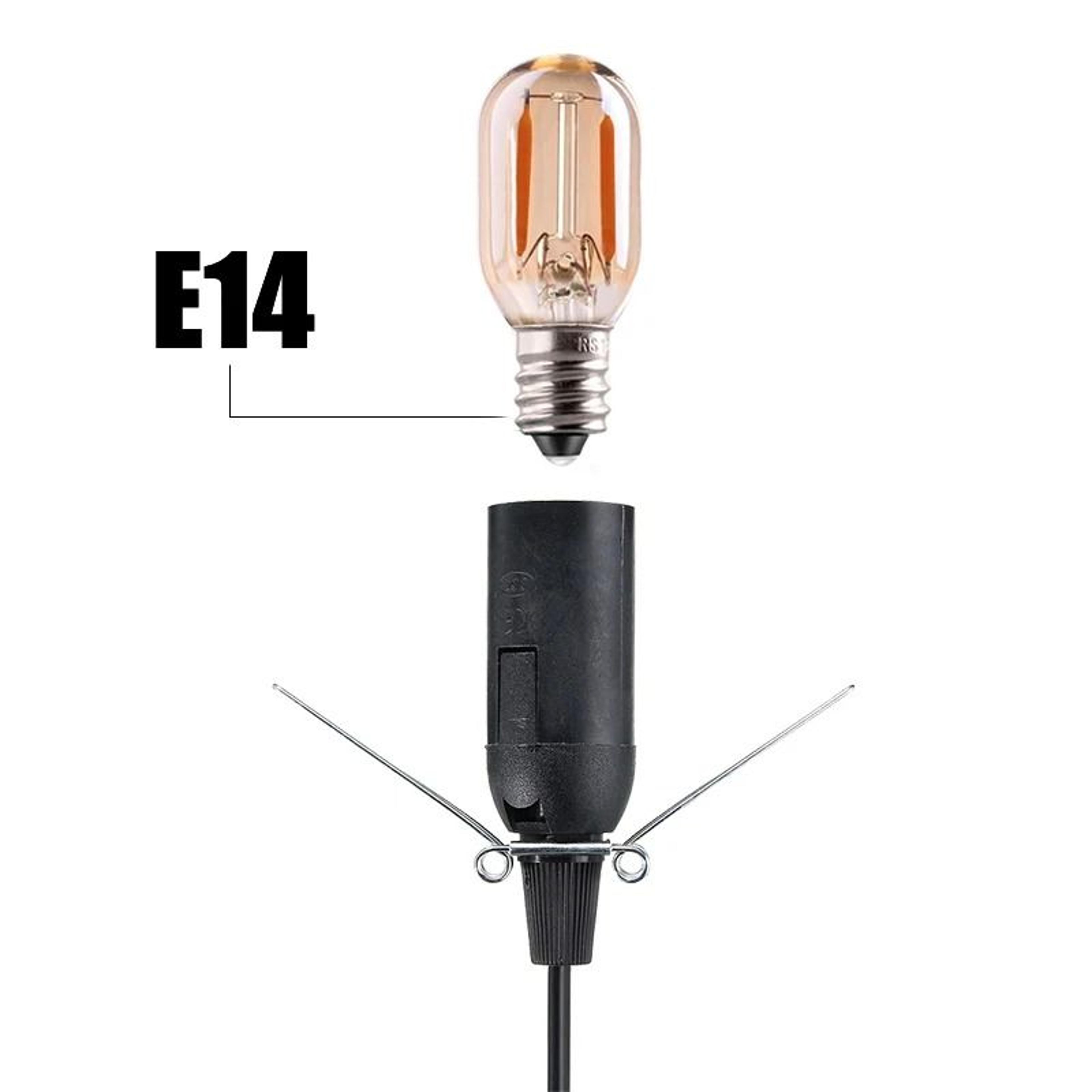 E14 Lamp Power Cord Cable With Rotary Dimmer Switch  EU Plug  18M Socket Assembly 2