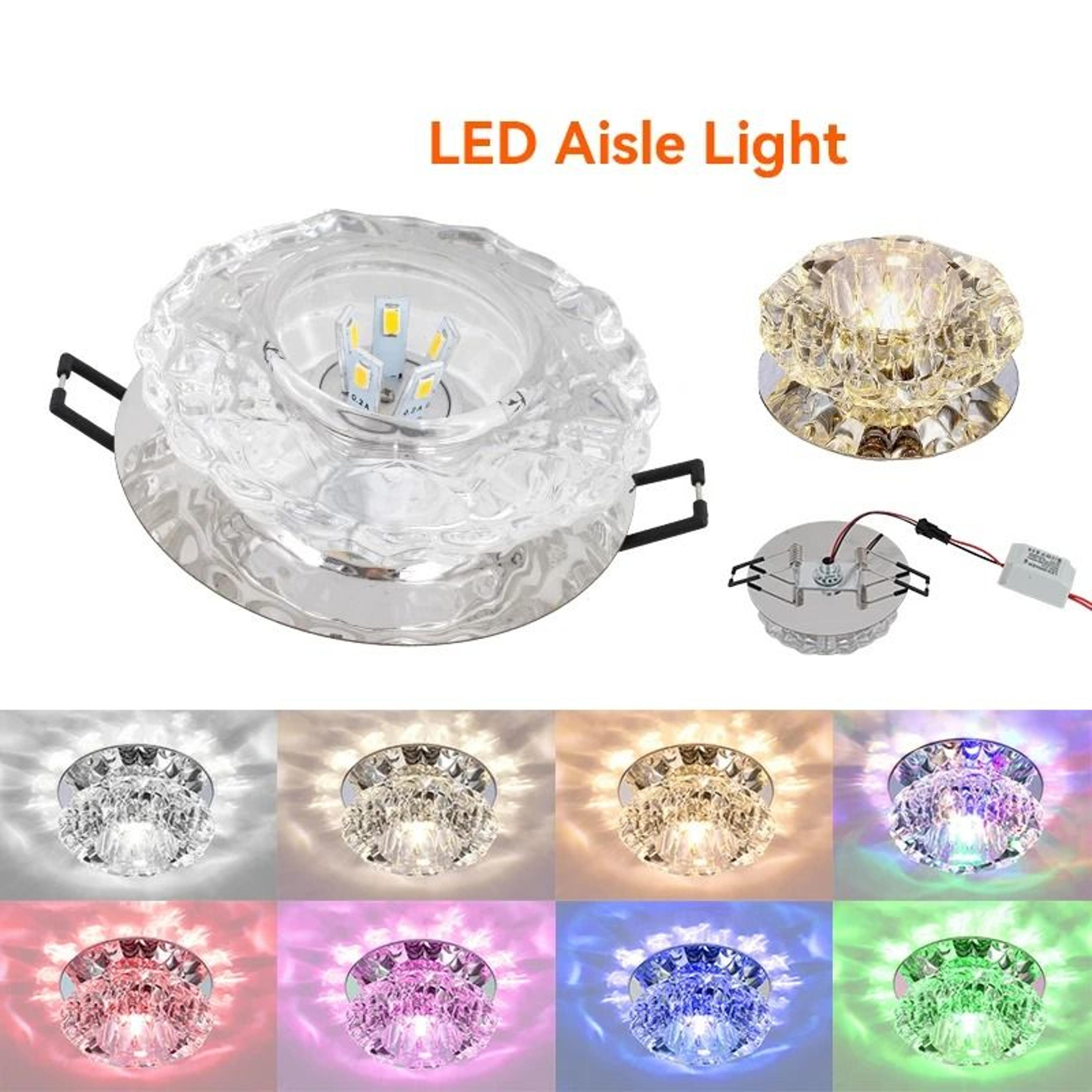 Modern Crystal FlushMount LED Ceiling Lamp  Luxury Mini Corridor  Balcony Light 1