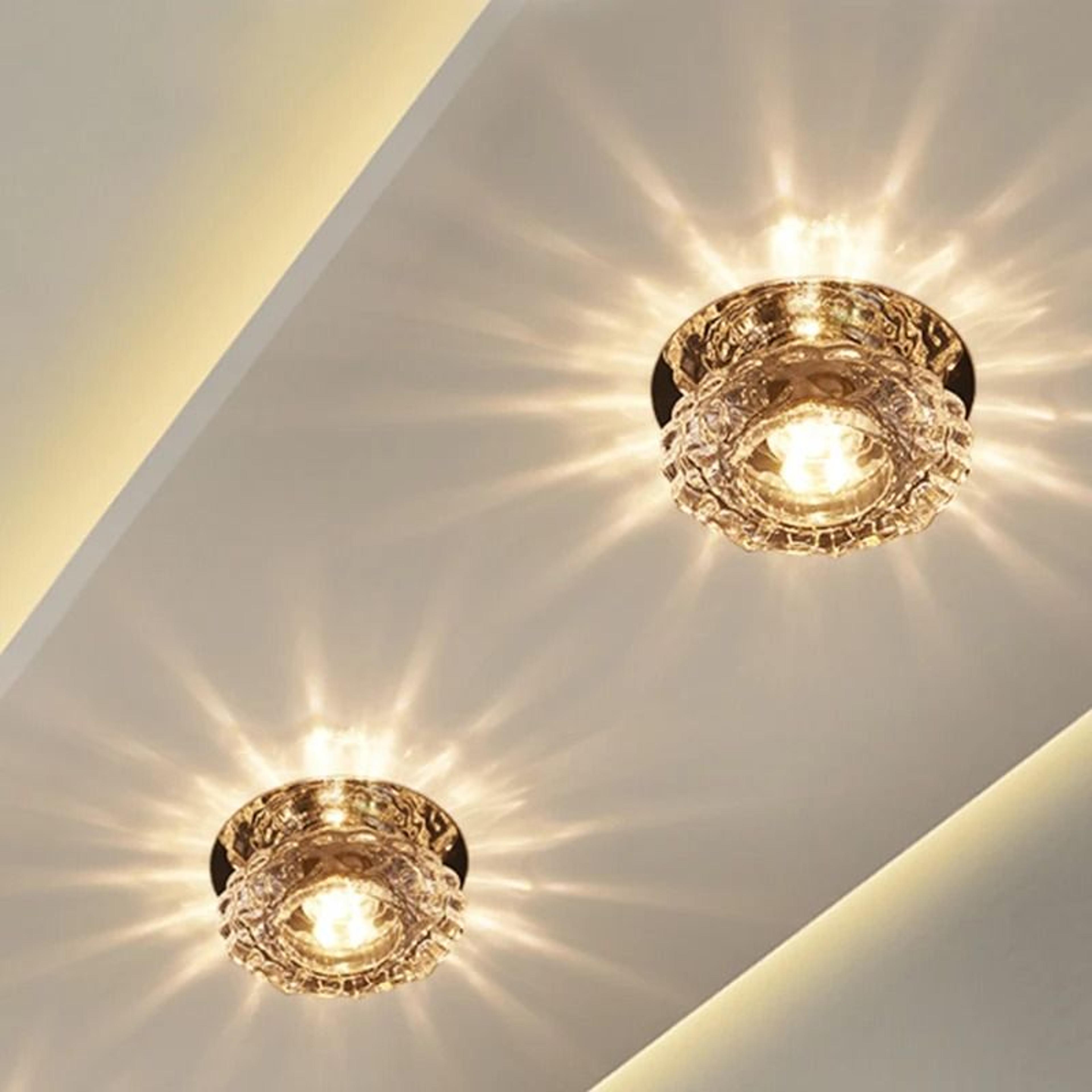 modern crystal flush-mount led ceiling lamp – luxury mini corridor & balcony light