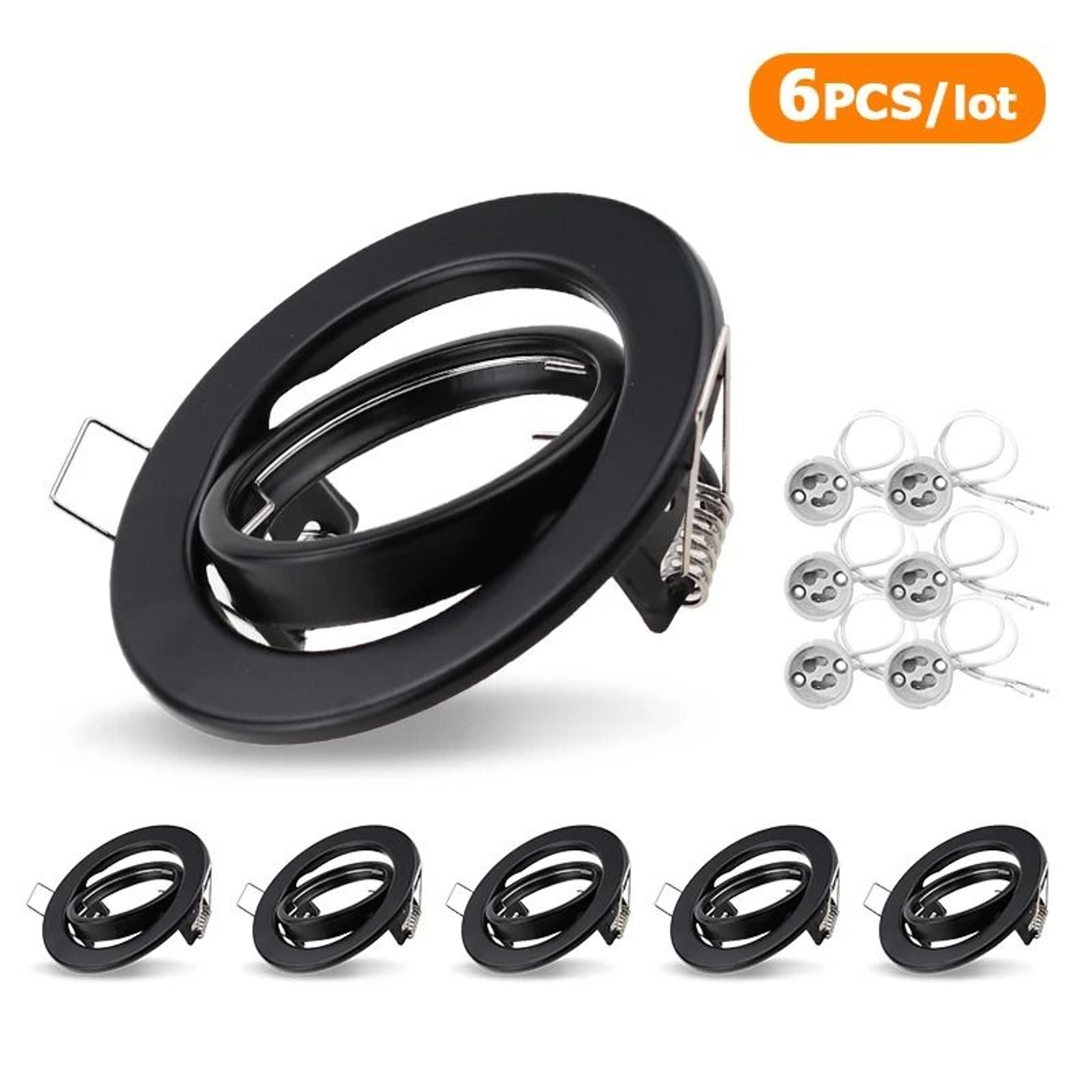 Adjustable Recessed GU10 MR16 Spotlight Frame  70mm Cutout Ceiling Downlight Holder 6