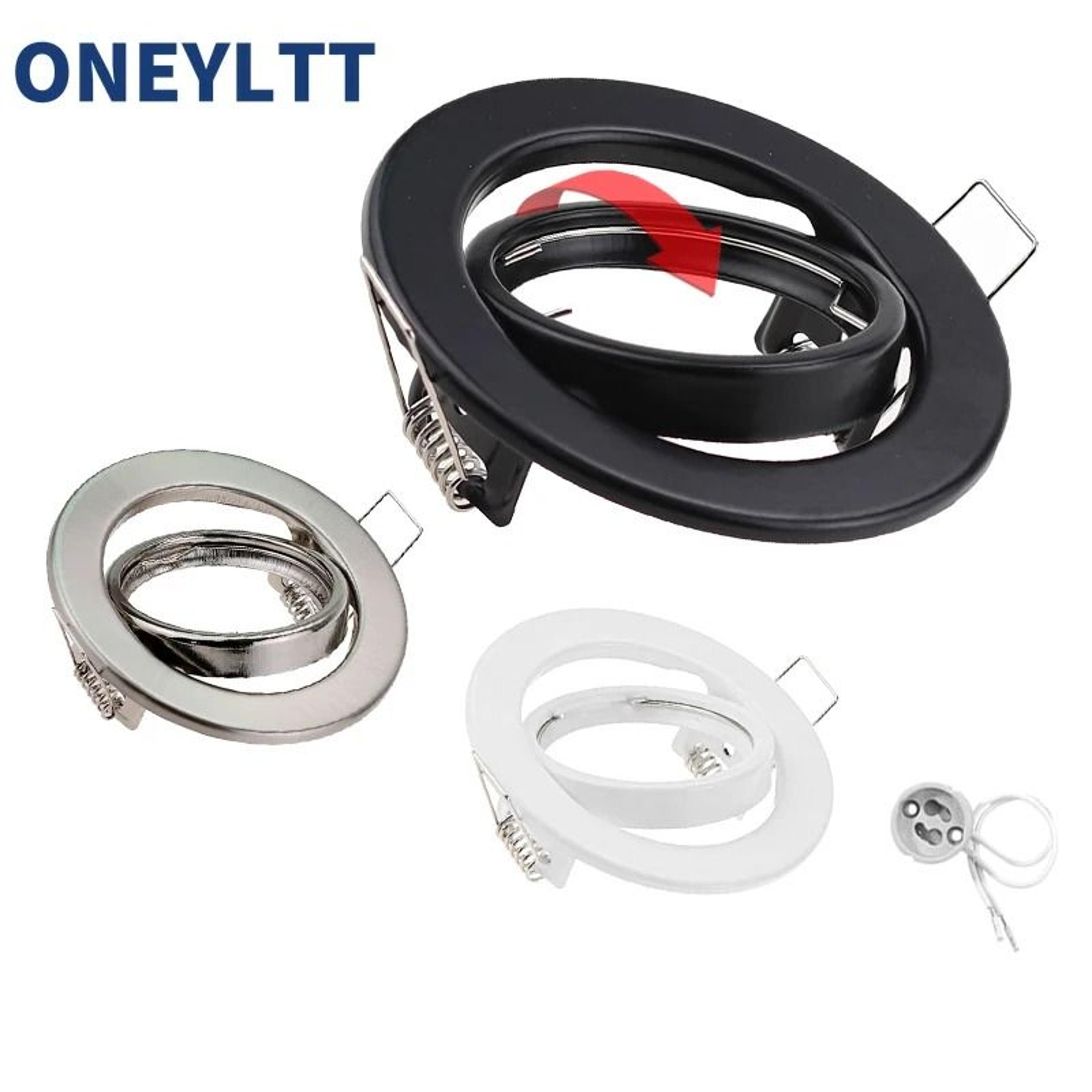 Adjustable Recessed GU10 MR16 Spotlight Frame  70mm Cutout Ceiling Downlight Holder 4
