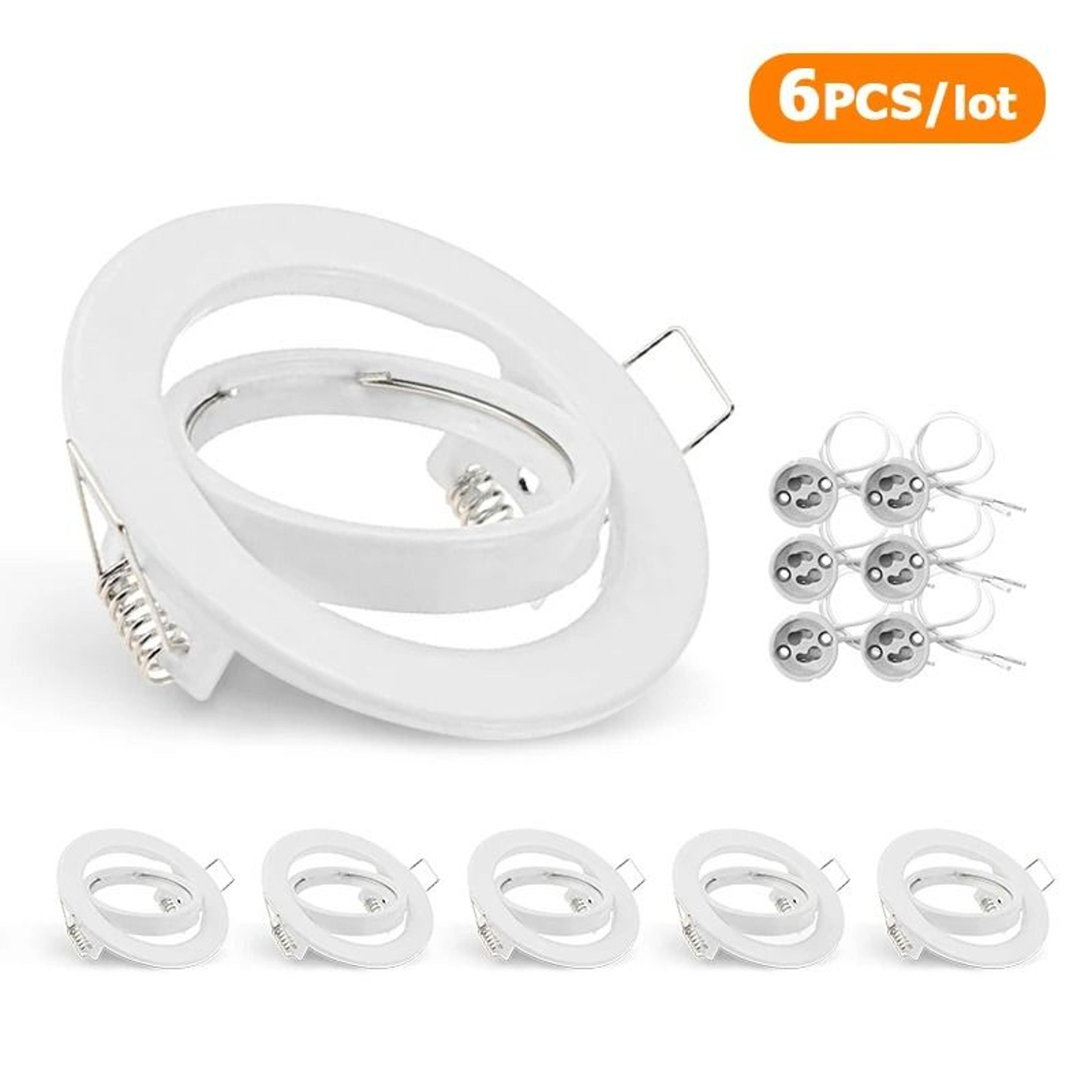 Adjustable Recessed GU10 MR16 Spotlight Frame  70mm Cutout Ceiling Downlight Holder 8