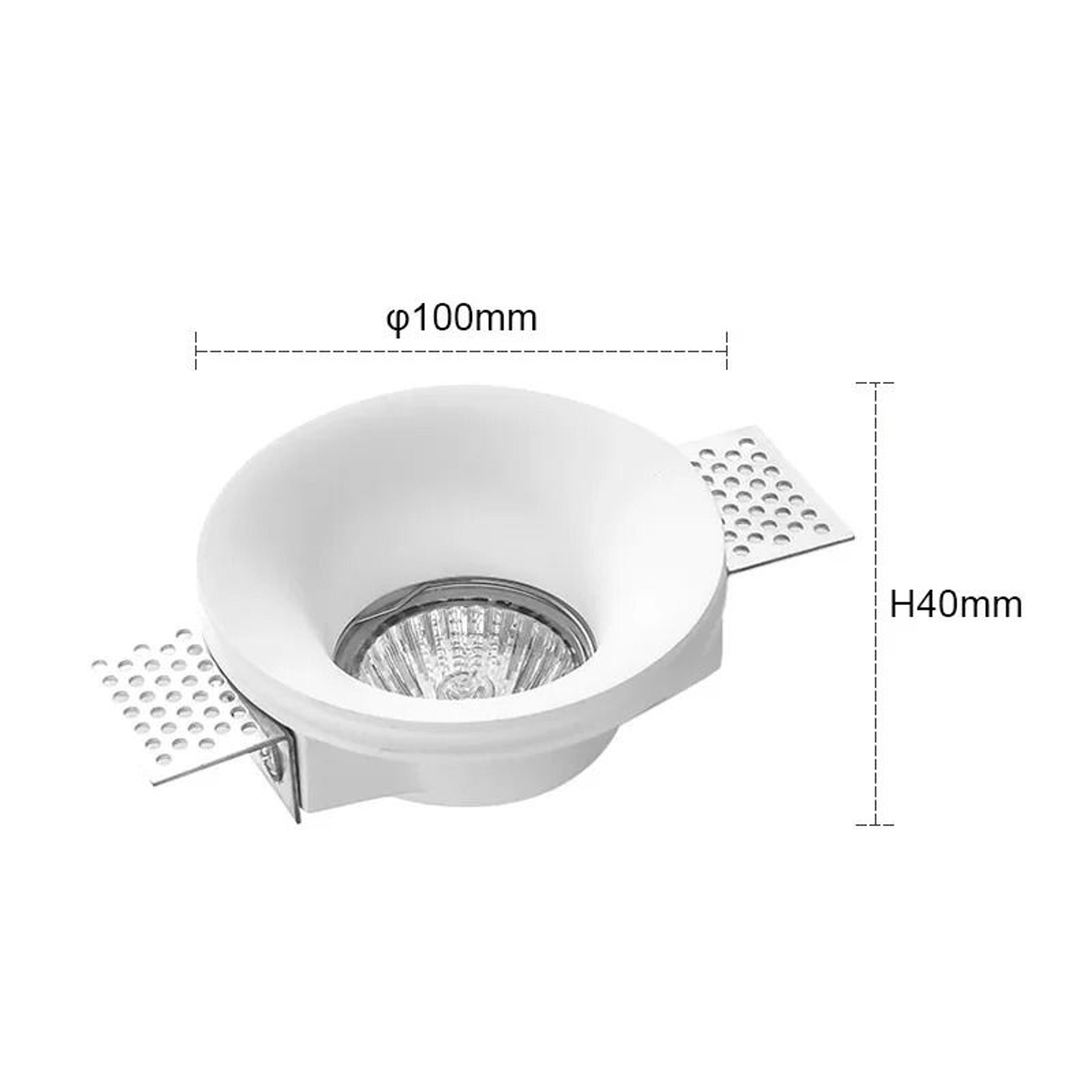Architectural Borderless Gypsum Downlight  Seamless Trimless Plaster GU10 AntiGlare Recessed Ceilin 6