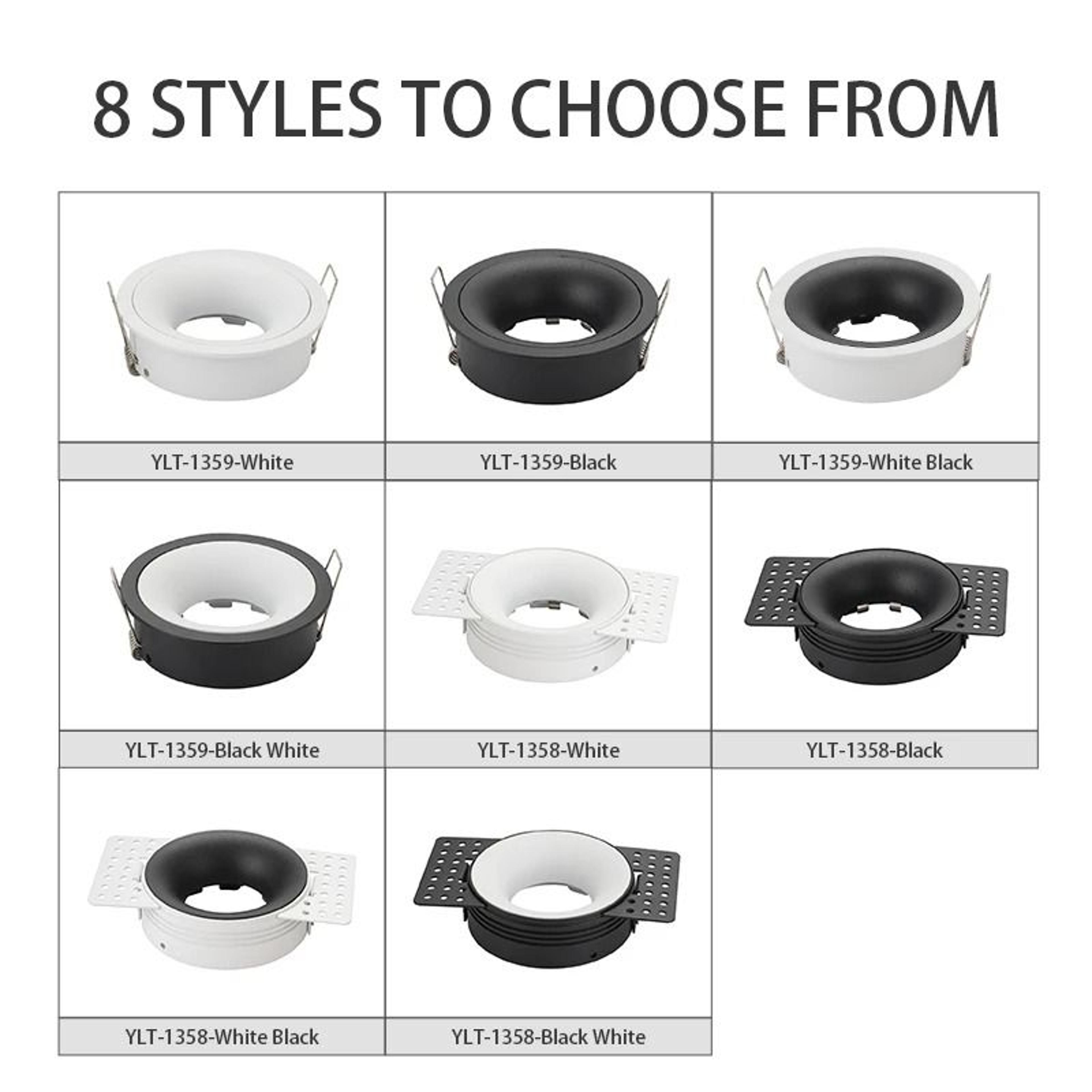 Frameless Recessed GU10 MR16 Downlight Fitting  Adjustable Borderless Round Ceiling Spotlight Frame 5