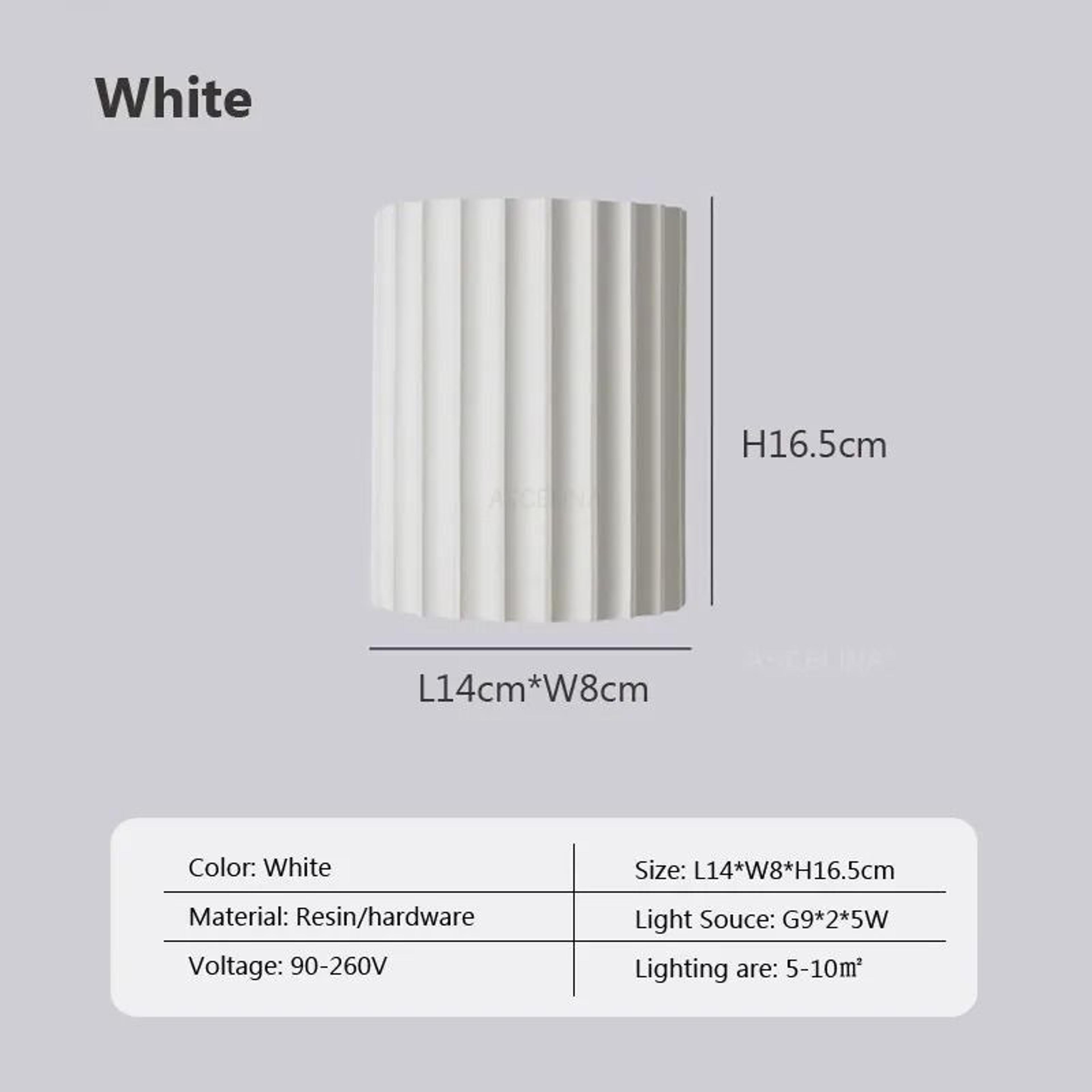 Modern Macaron Resin Wall Sconce  Minimalist G9 Bedside Accent Lamp For Bedroom Living Room  Hallwa 7