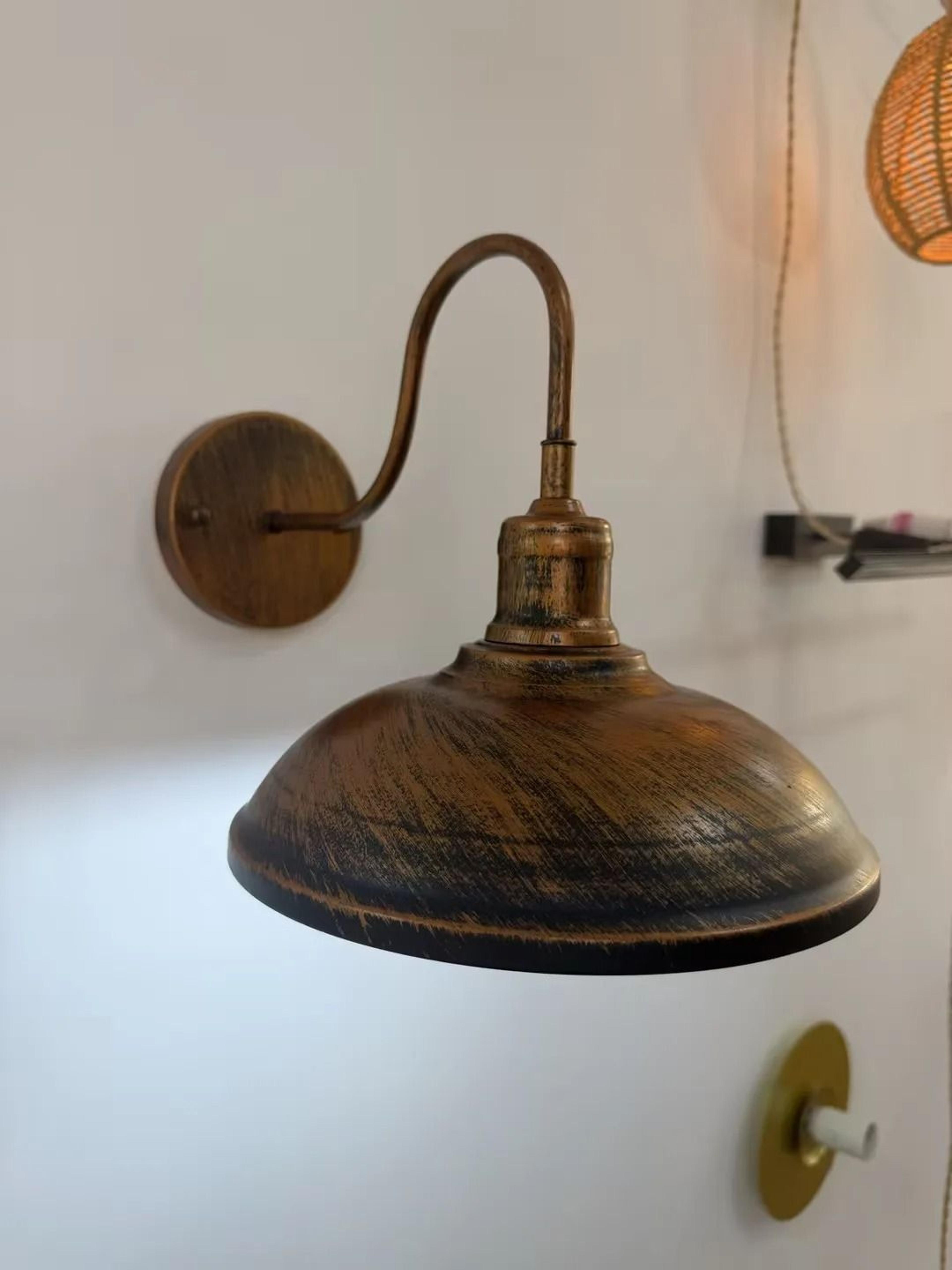 Retro Industrial Black Outdoor Wall Sconce  Waterproof Gooseneck Barn Light For Porch Garage  Patio 8