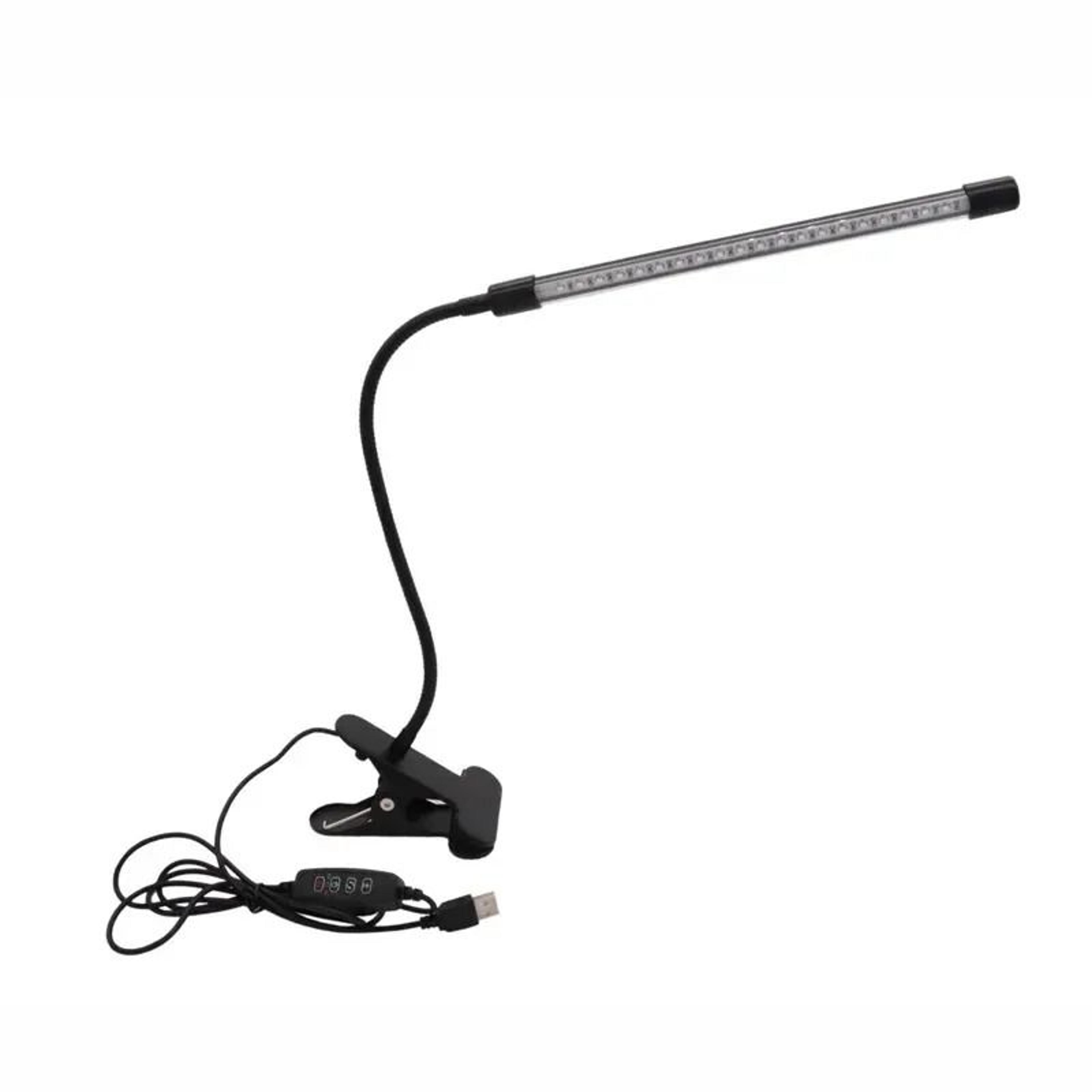 Adjustable Buckle Clamp LED Desk Lamp  Compact Task Light For Student Dorms Desks  Bedside 6
