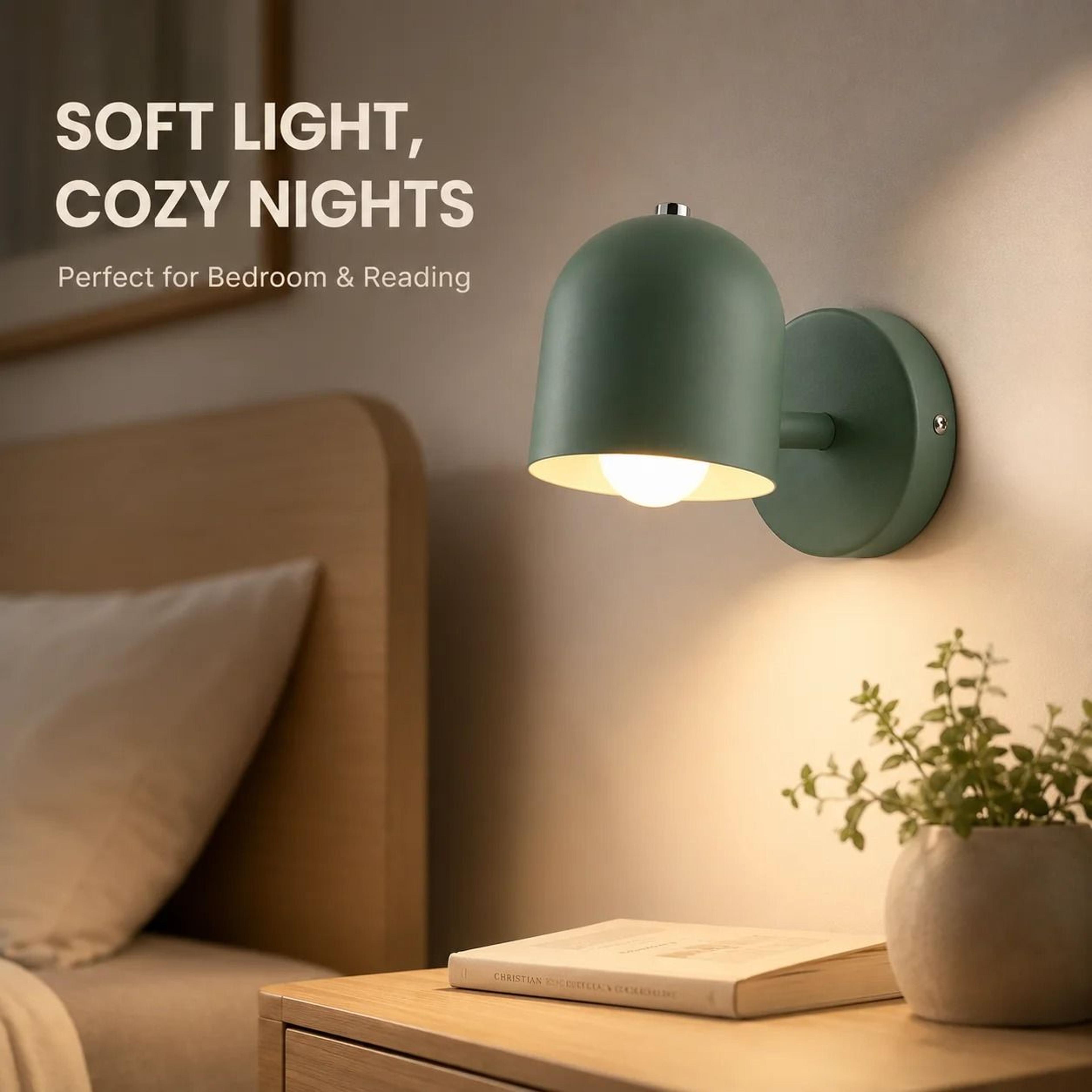 Nordic Macaron SteeringHead Wall Sconce  Adjustable Directional Wood Wall Lamp For Bedroom Living R 5
