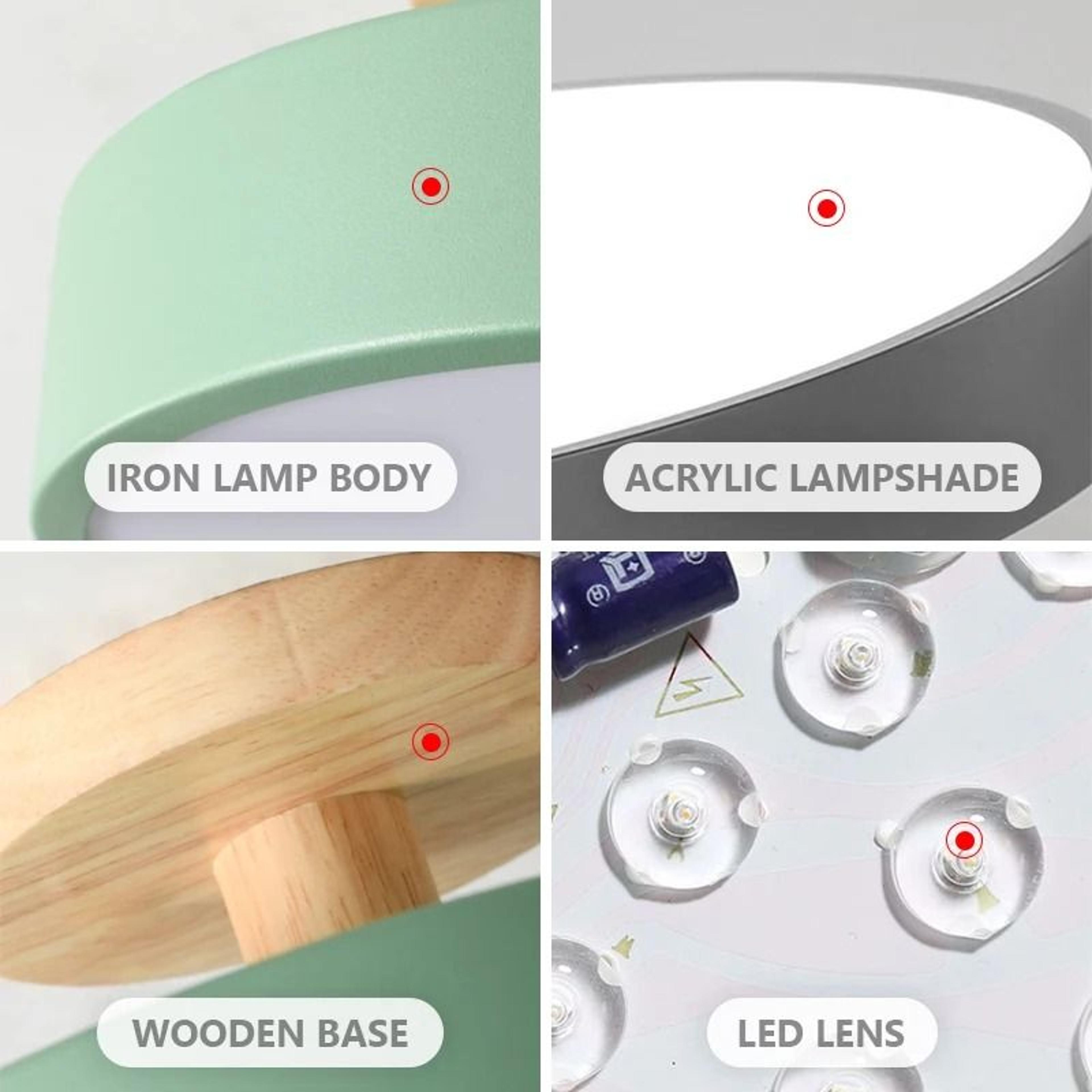 Modern Macaron LED Ceiling Light  Minimalist Flush Mount Chandelier For Aisle Corridor Foyer  Balco 2