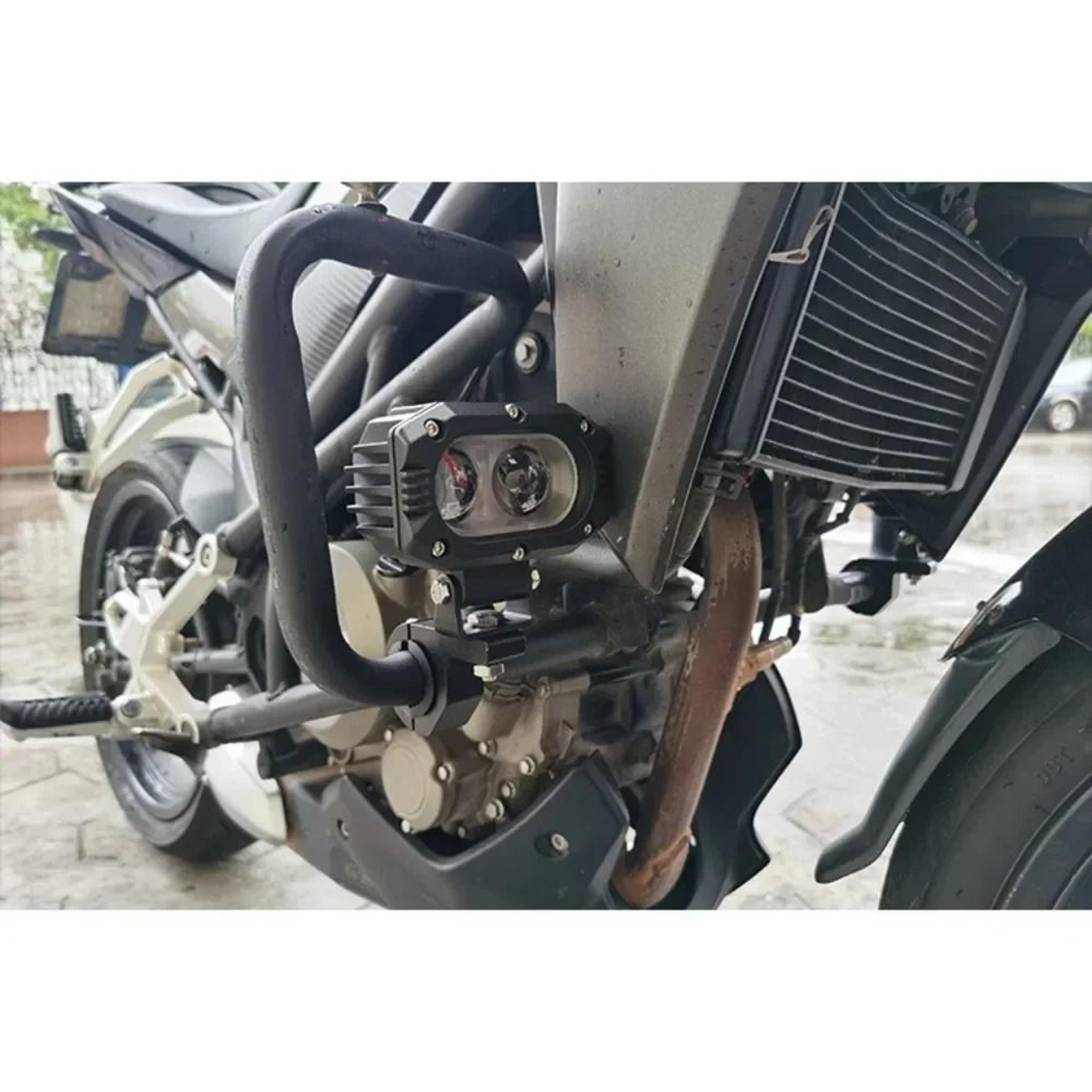 Adjustable 19mm26mm Motorcycle Headlight Bracket  HeavyDuty Fork Mount Spotlight Holder 2