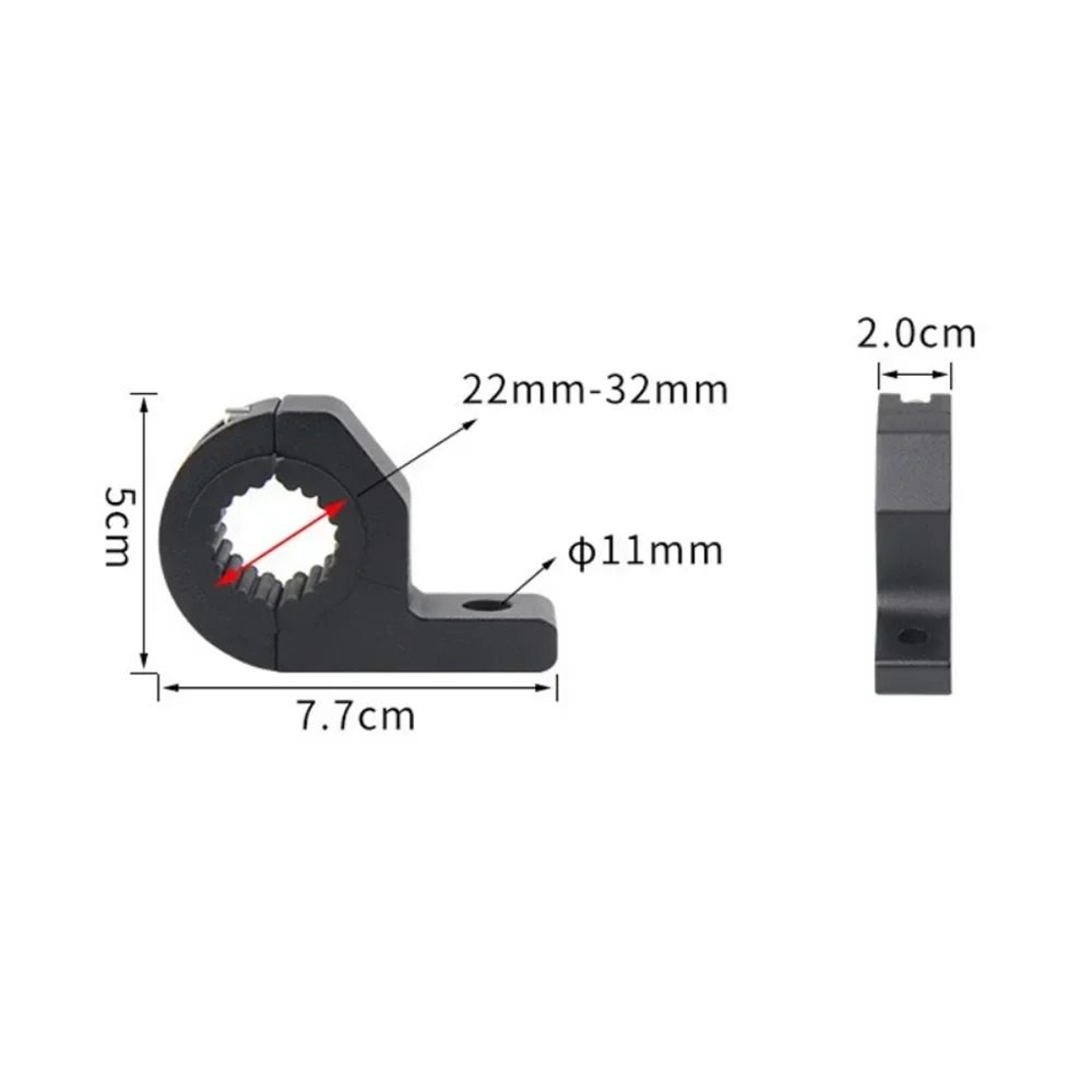 Adjustable 19mm26mm Motorcycle Headlight Bracket  HeavyDuty Fork Mount Spotlight Holder 7