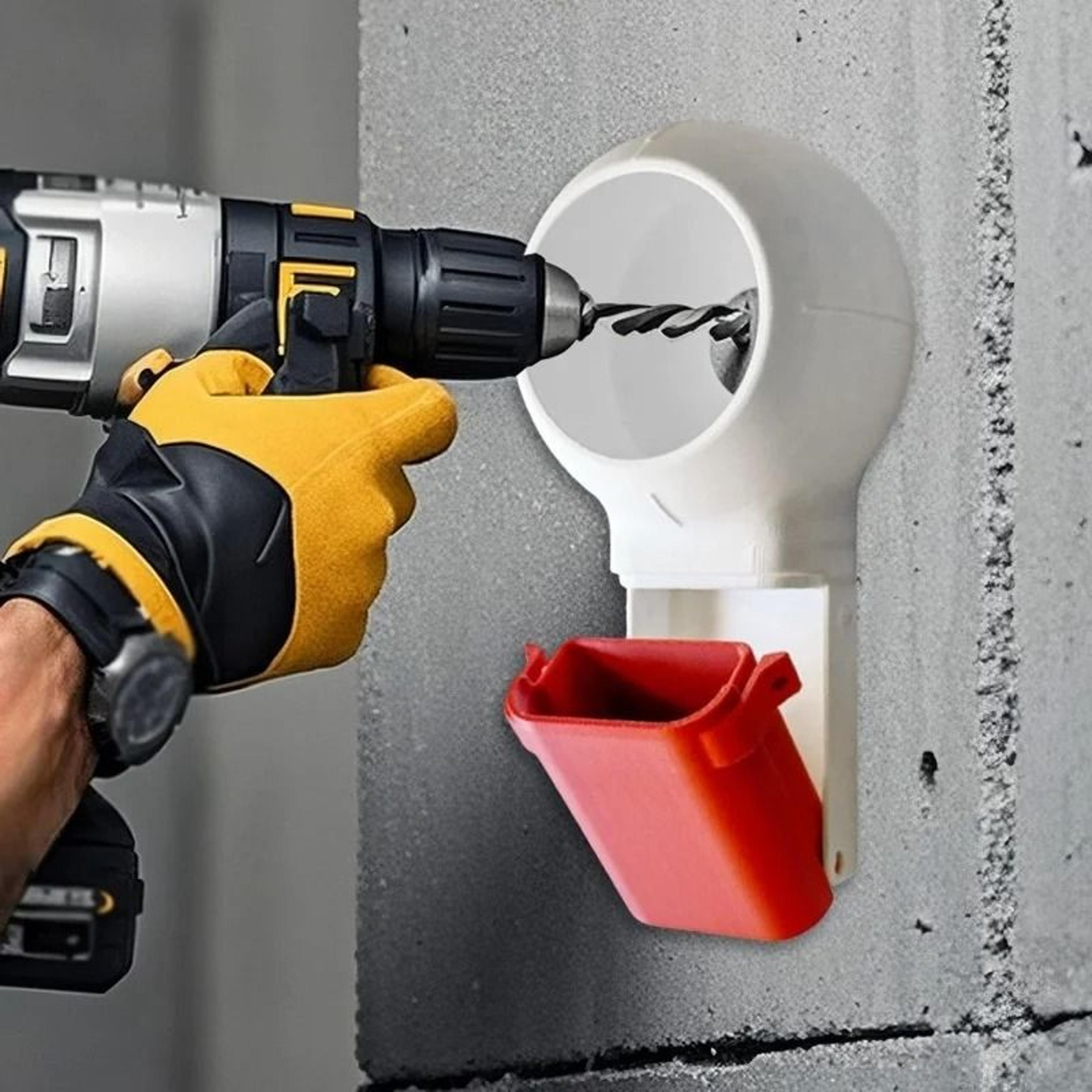 Electric Drill Dust Collection Box  Rotary Bit Dustproof Bowl  Cover For Drywall  Concrete 5