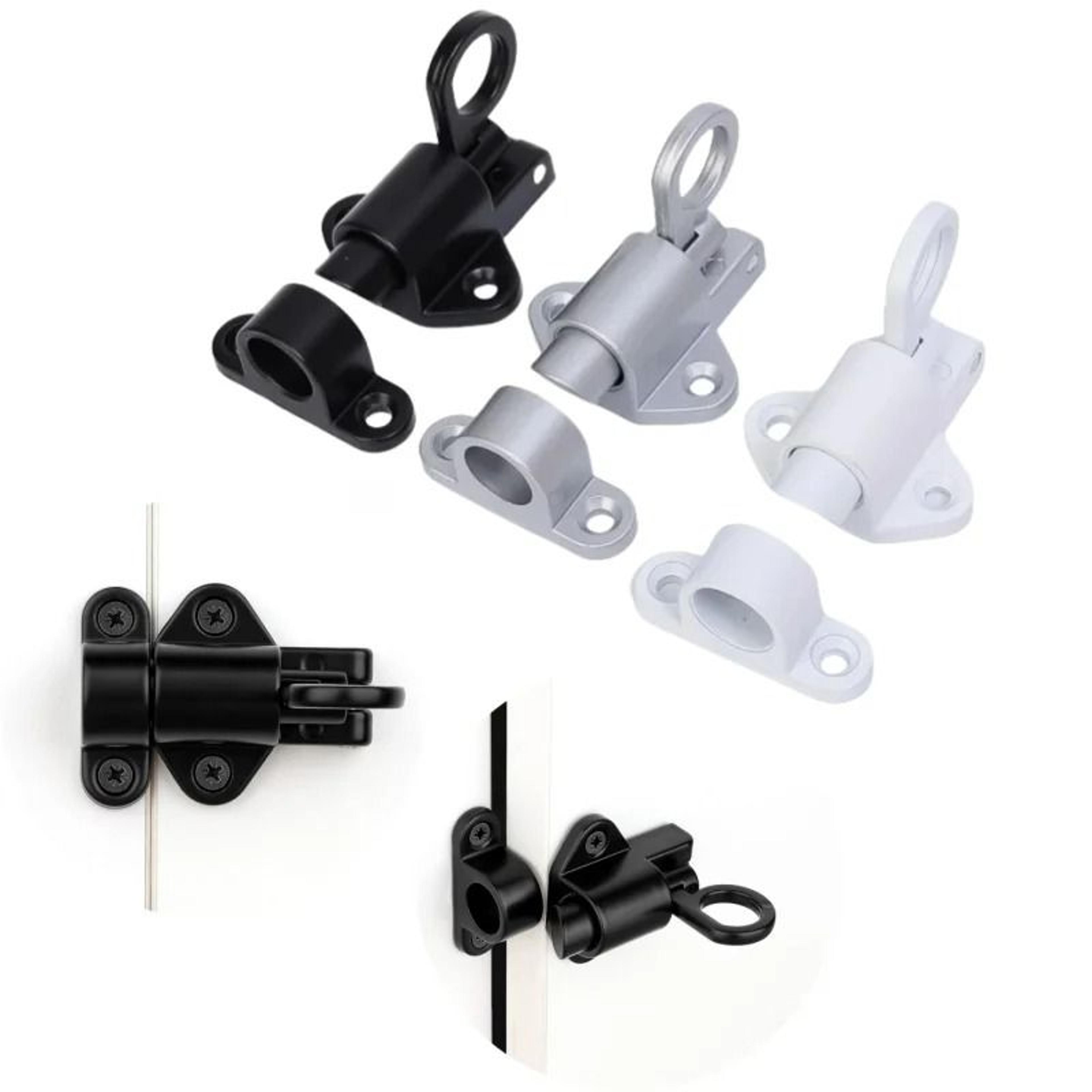 Automatic Aluminum Alloy Spring Latch  SelfClosing PullRing Barrel Bolt For Doors Gates  Windows 1