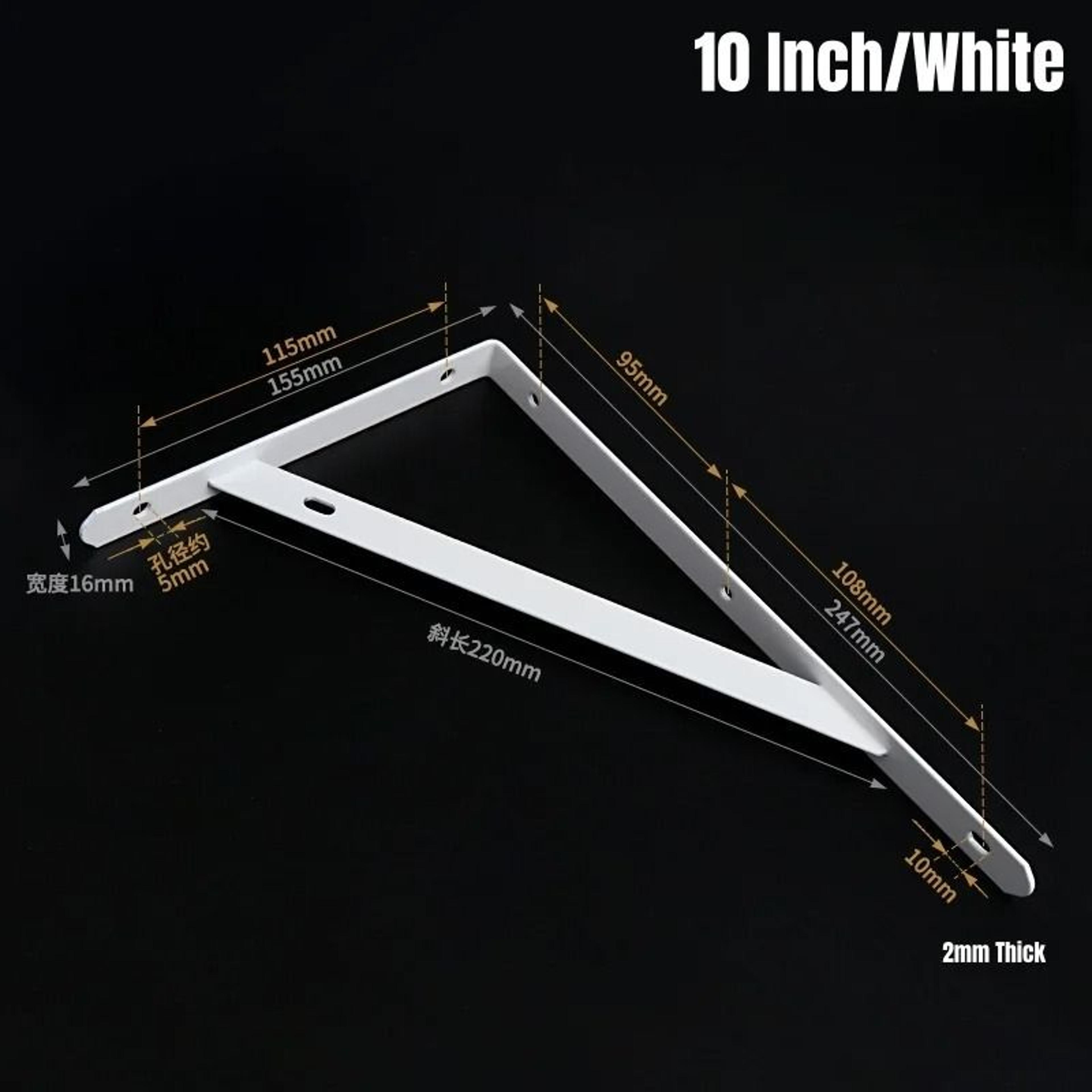 HeavyDuty Steel Floating Shelf Brackets  LShaped WallMount Tripod Angle Support Brackets 13