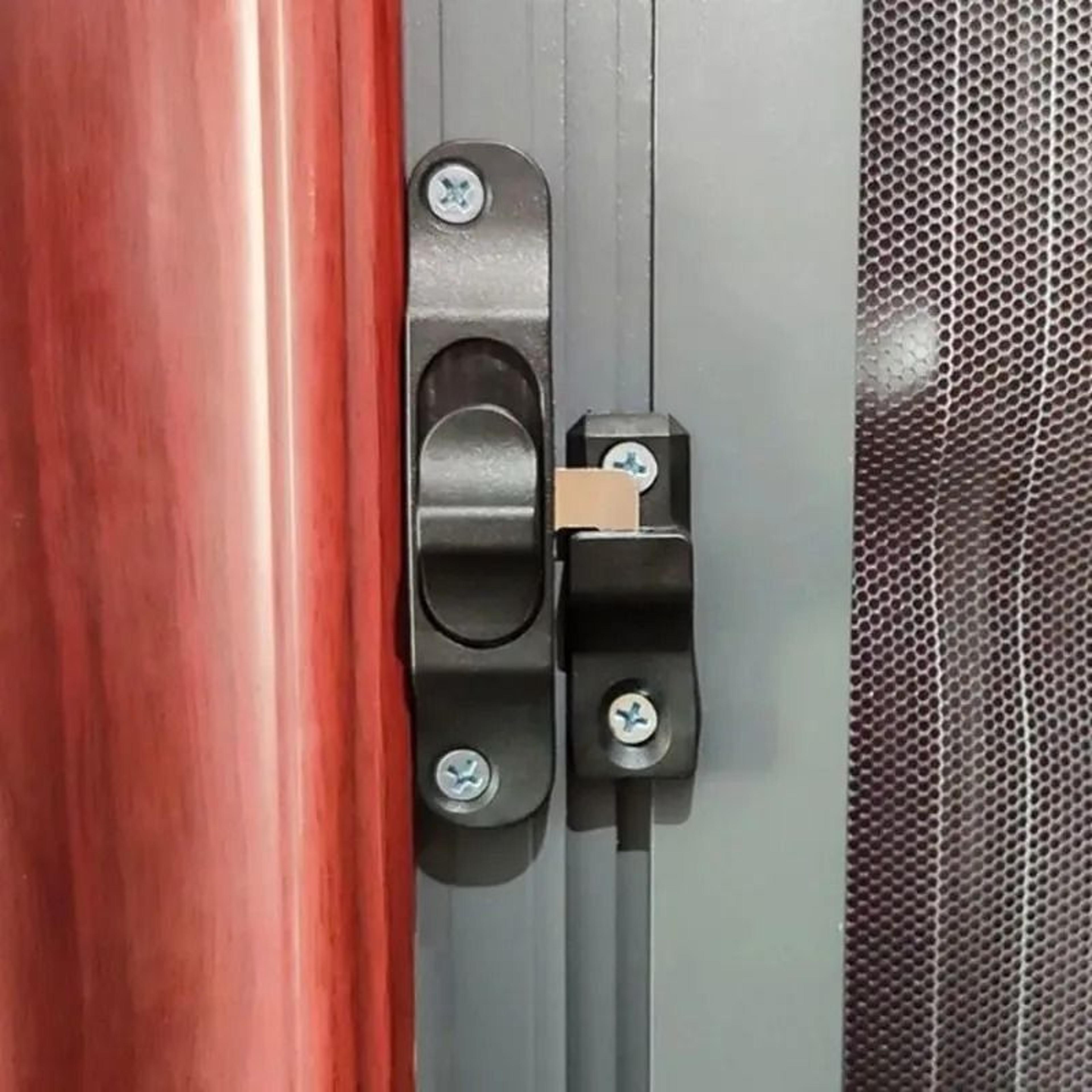 Sliding Folding Screen Door Hook Latch  AntiTheft PushPull Mesh Window Lock Buckle For Home Securit 5