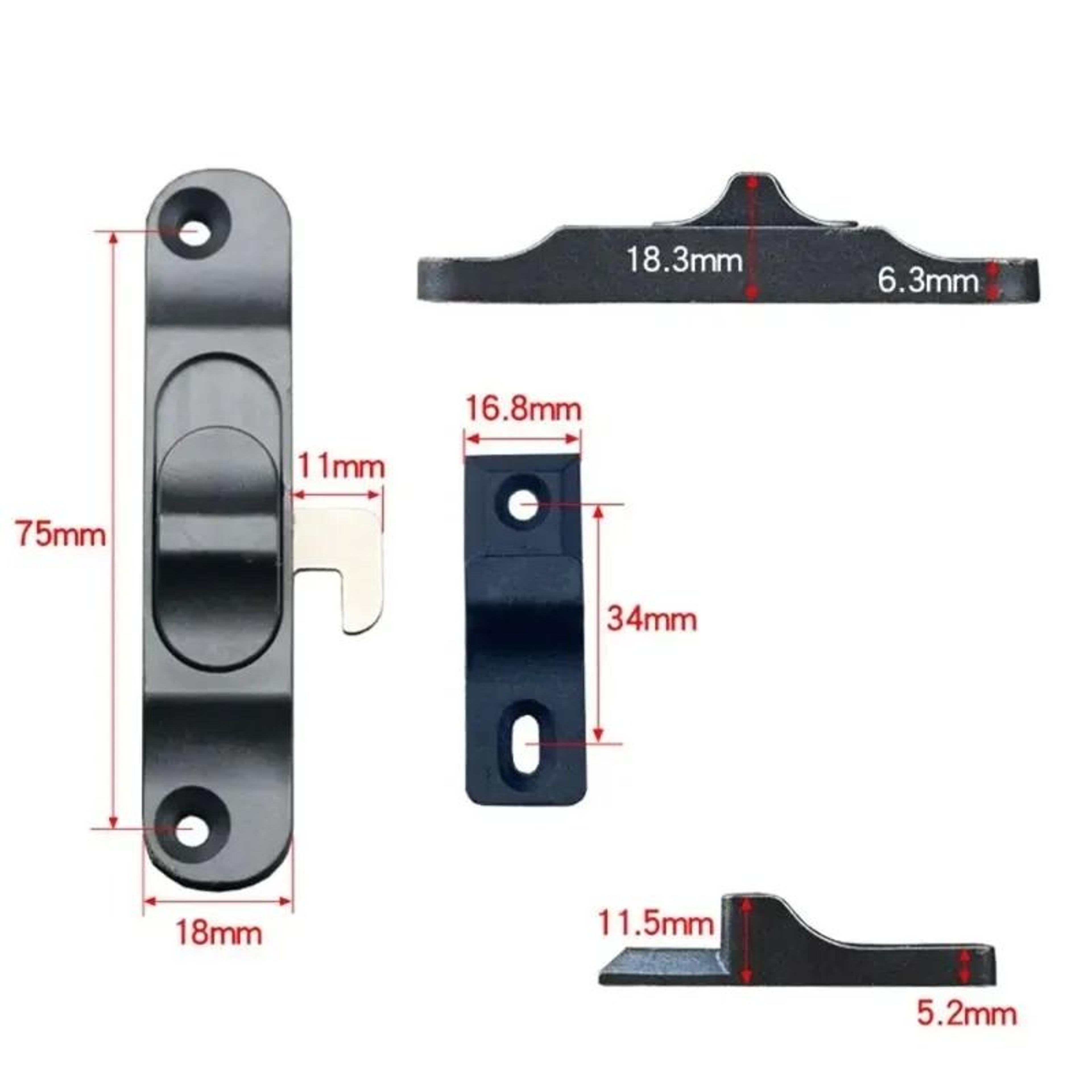Sliding Folding Screen Door Hook Latch  AntiTheft PushPull Mesh Window Lock Buckle For Home Securit 4