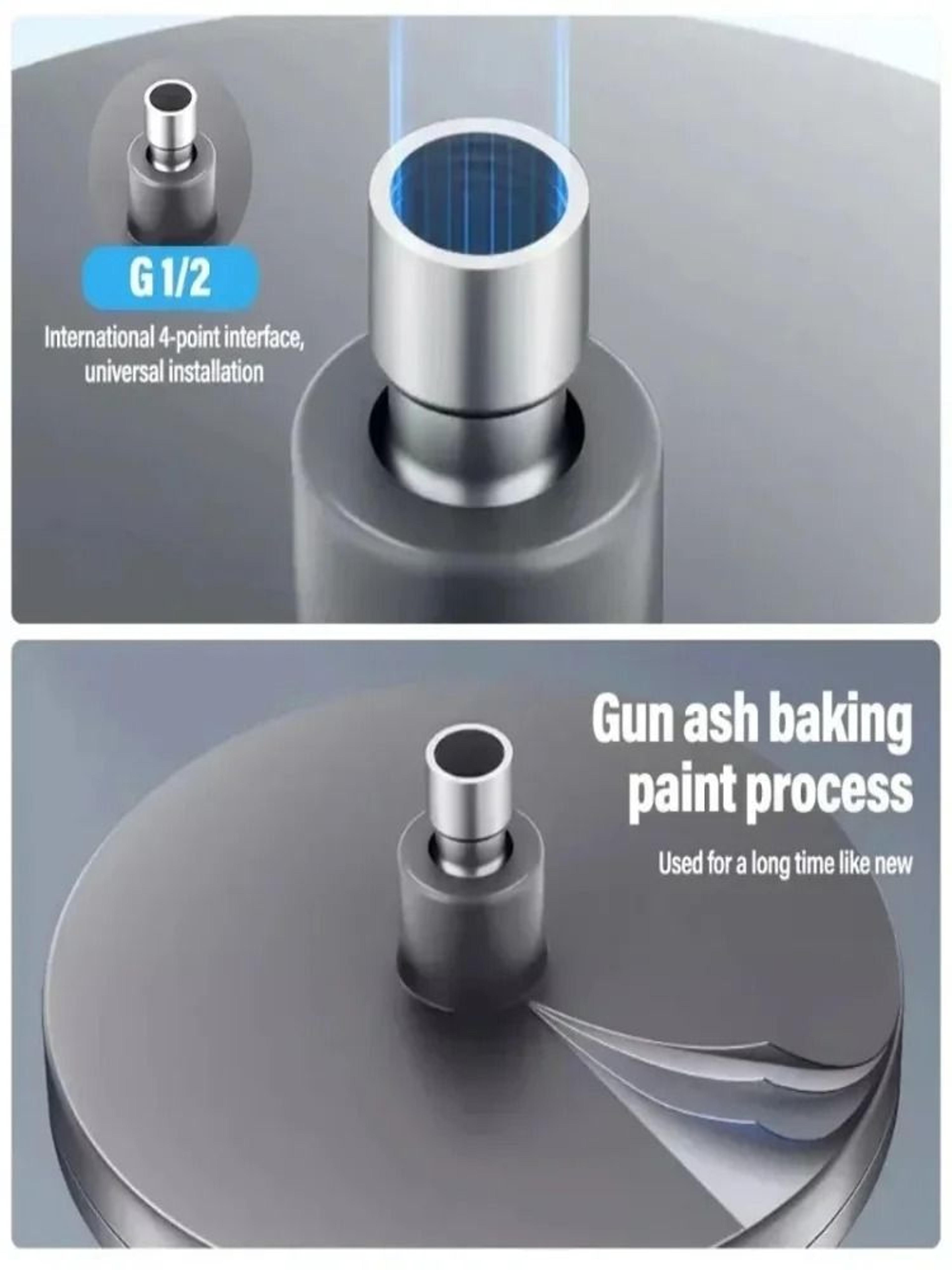 230mm Large Panel Rainfall Showerhead  6Mode High Pressure Supercharged Bathroom Top Rain Shower 3