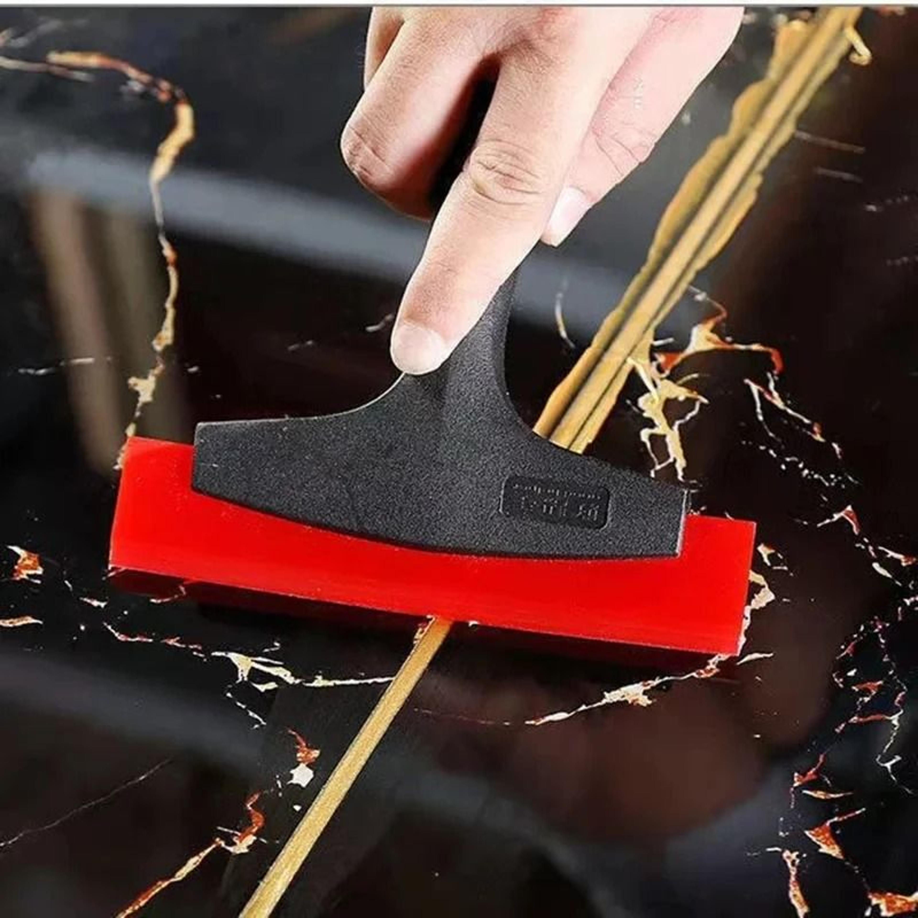MultiPurpose Rubber Squeegee Grout Scraper  Tile Filling Window Snow  Car Film Removal Tool 2
