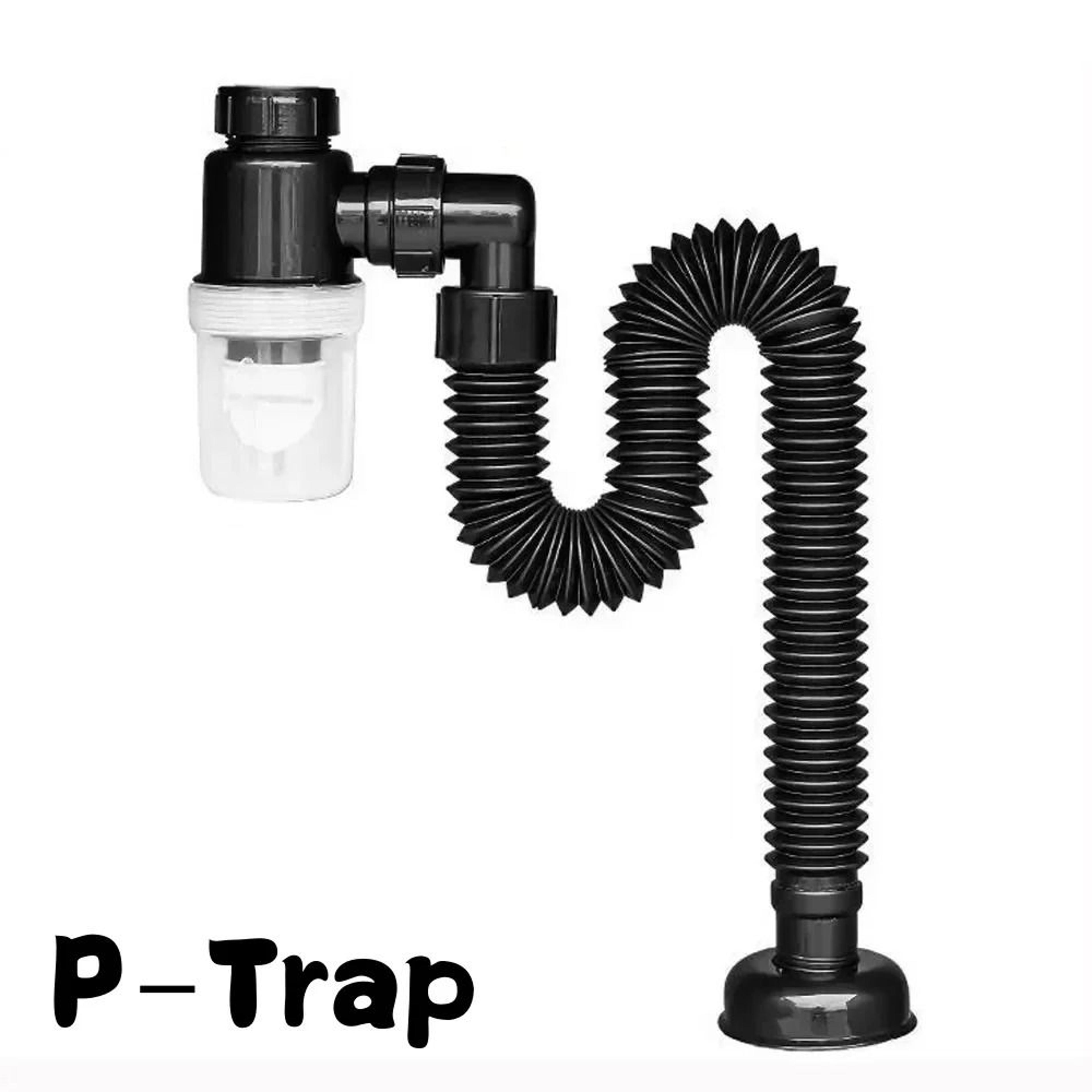 Flexible Retractable PTrap Kitchen  Bathroom Sink Drain Pipe  AntiClogging Deodorizing Downspout Fi 8