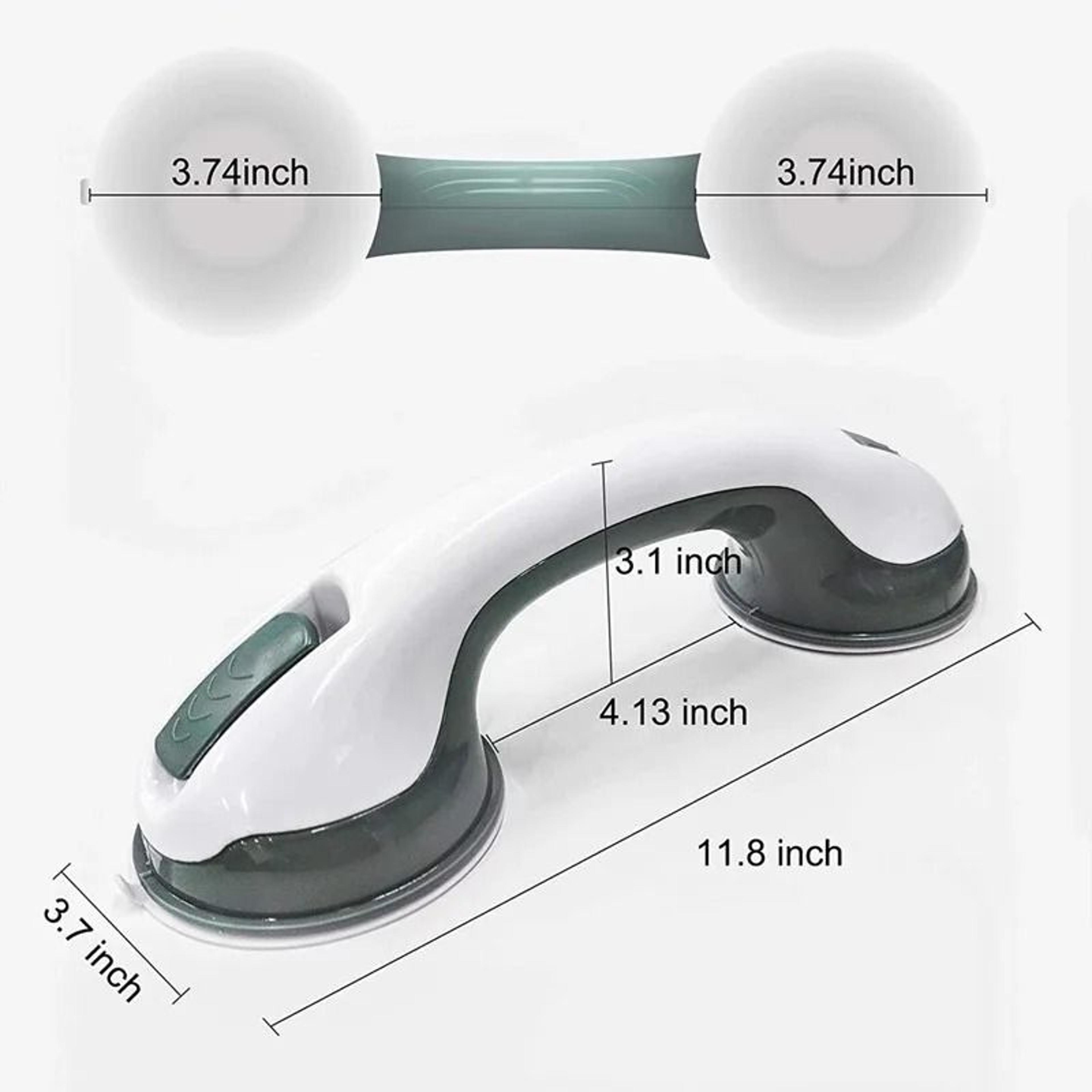 2Pack Vacuum Suction Cup Shower Grab Bars  NonSlip Bathroom Safety Support Handle Rail 4