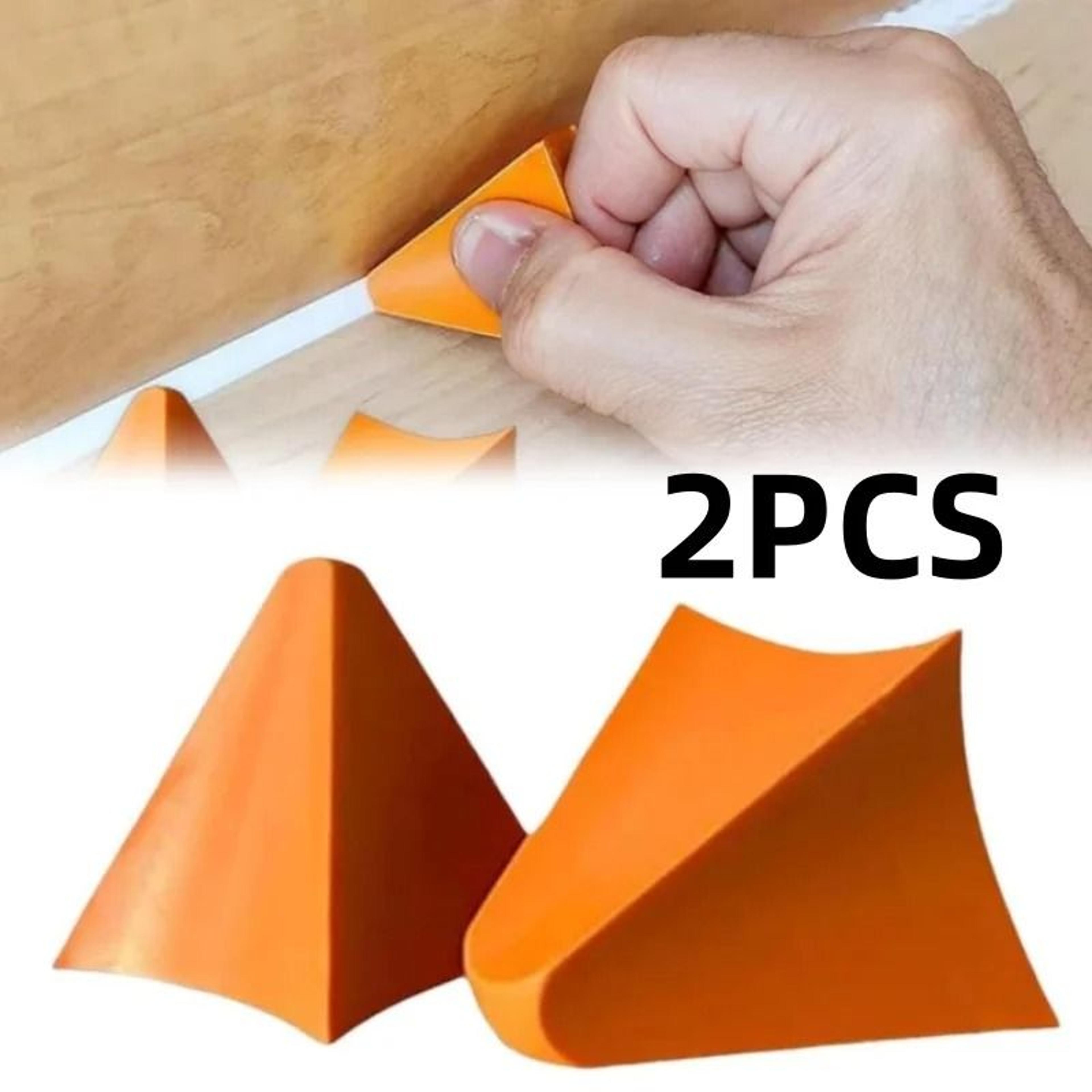 2-pack reusable silicone caulking & sealant seam tool set – edge removal grout scraper kit