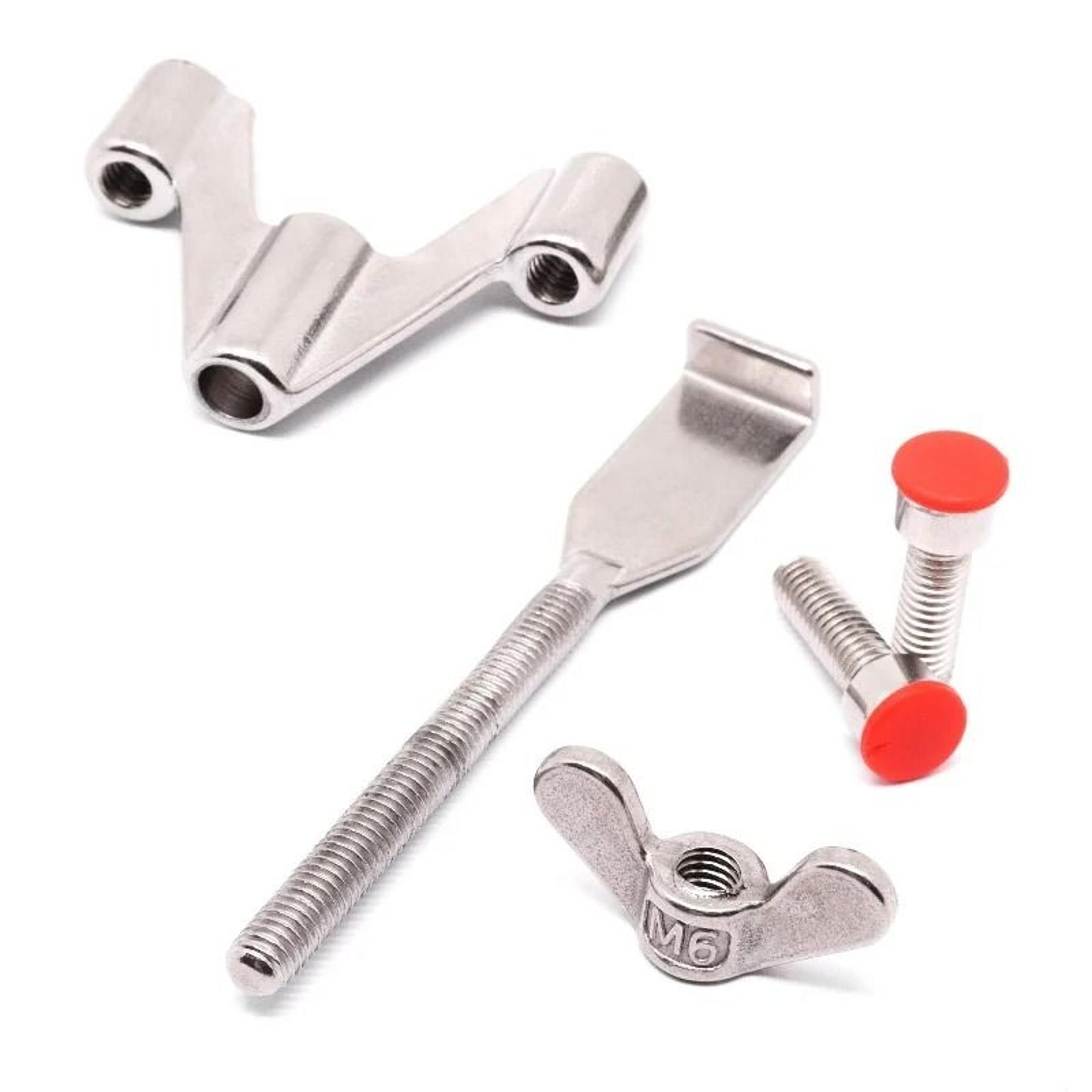DualNut Adjustable Stainless Steel Portable Door Lock  AntiTheft Security Travel Stopper  Hotel Pri 6