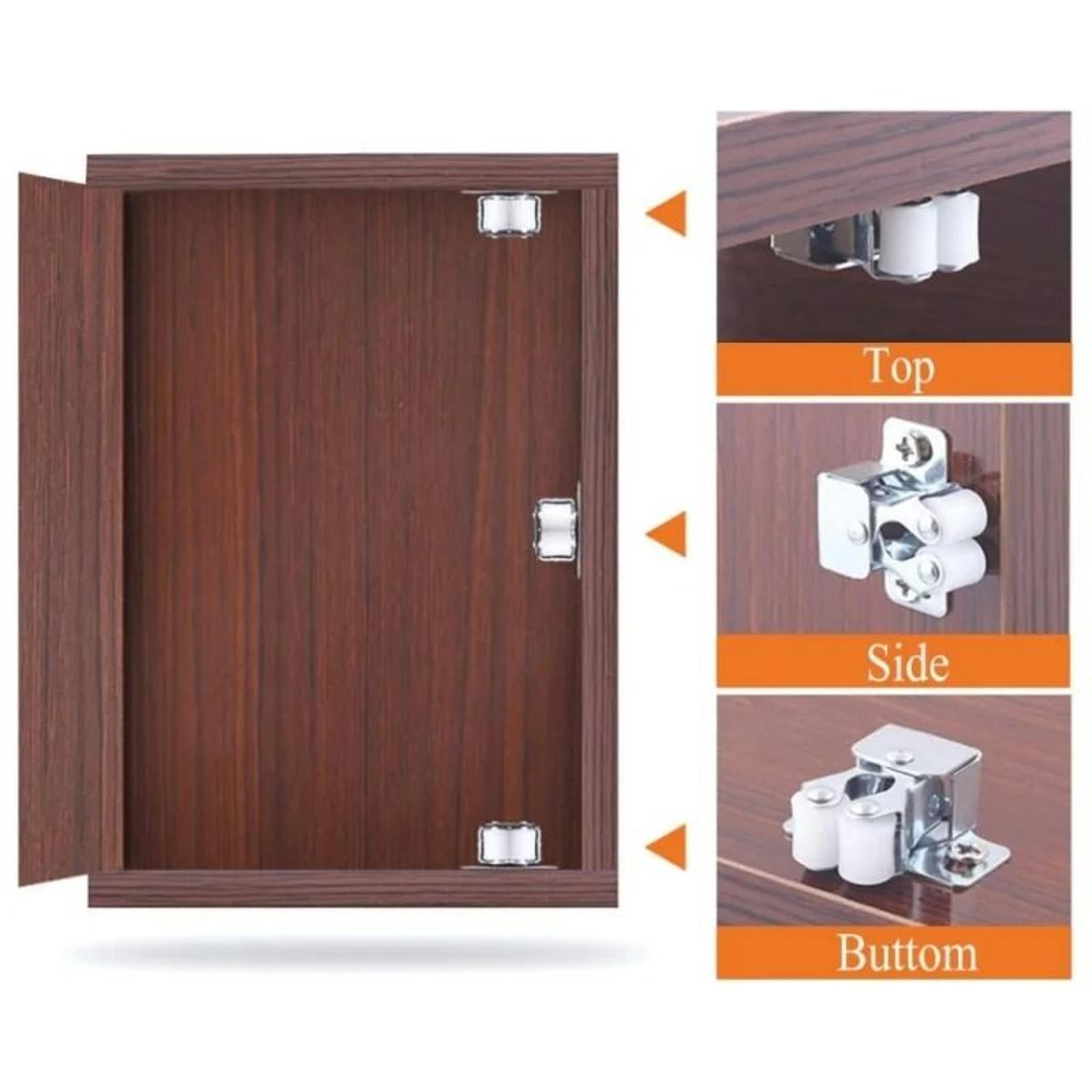 Double Roller Cabinet Catch Latches With Spear Strike  Press Lock Buckles For Wardrobe Cupboard  Cl 3
